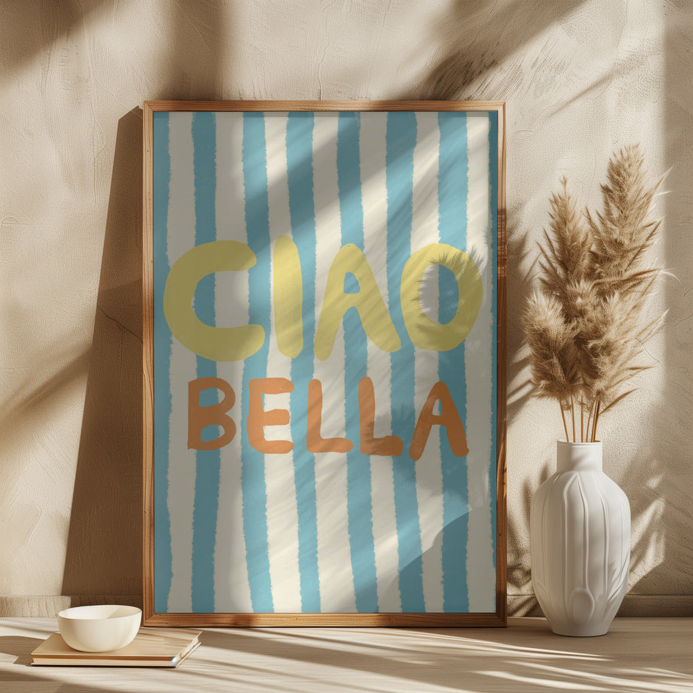 POSTER CIAO BELLA LIGHT BLUE
