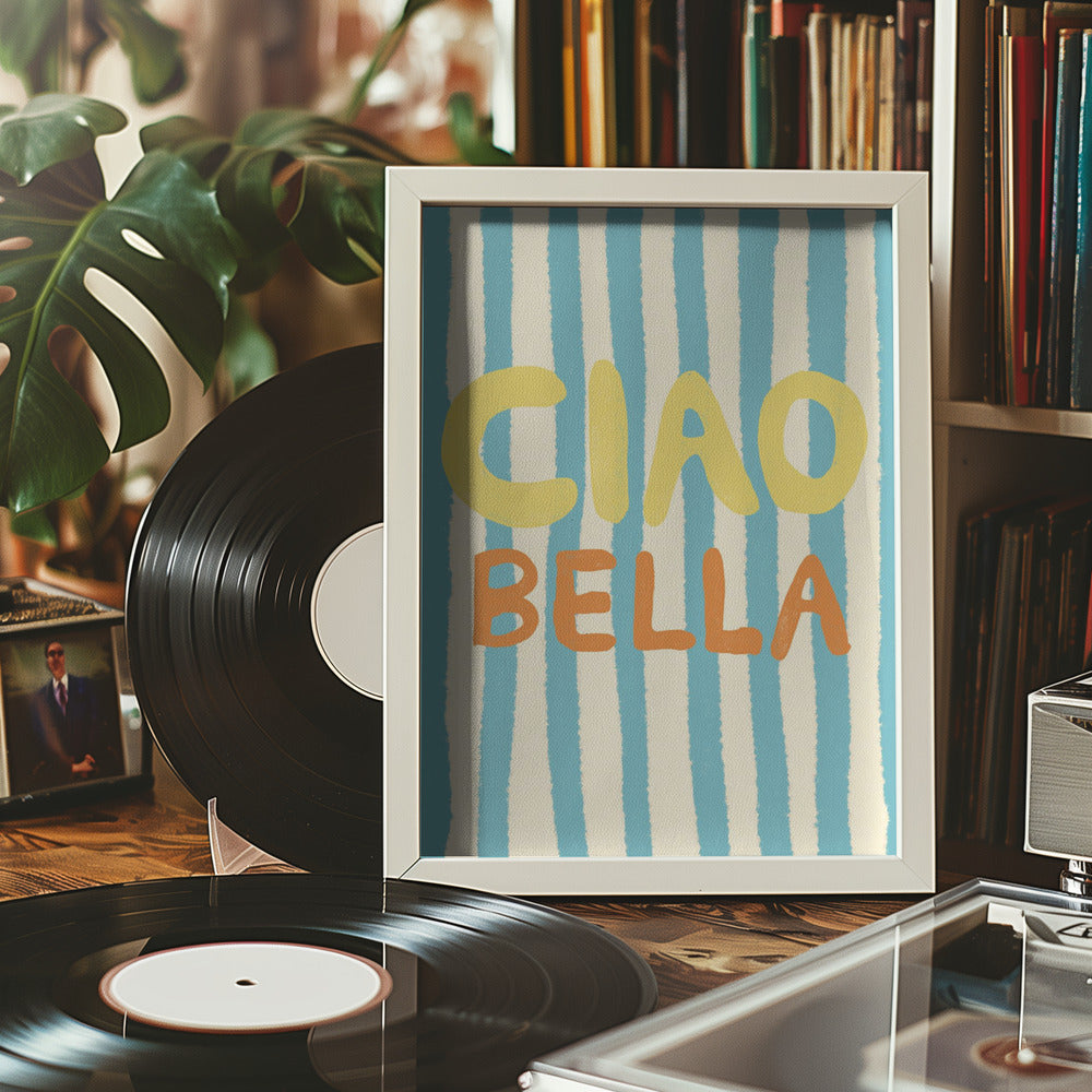 POSTER CIAO BELLA LIGHT BLUE
