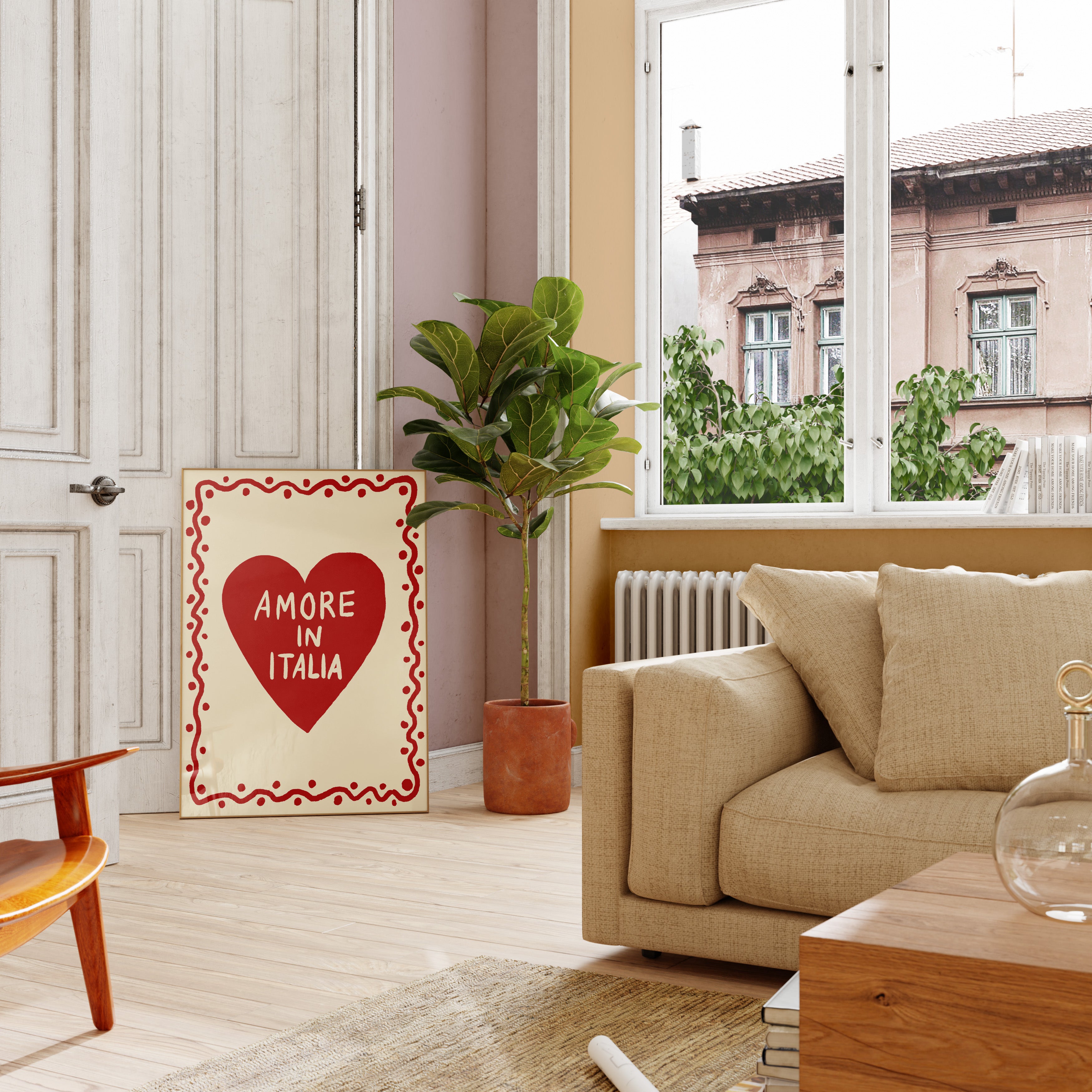 POSTER AMORE IN ITALIA