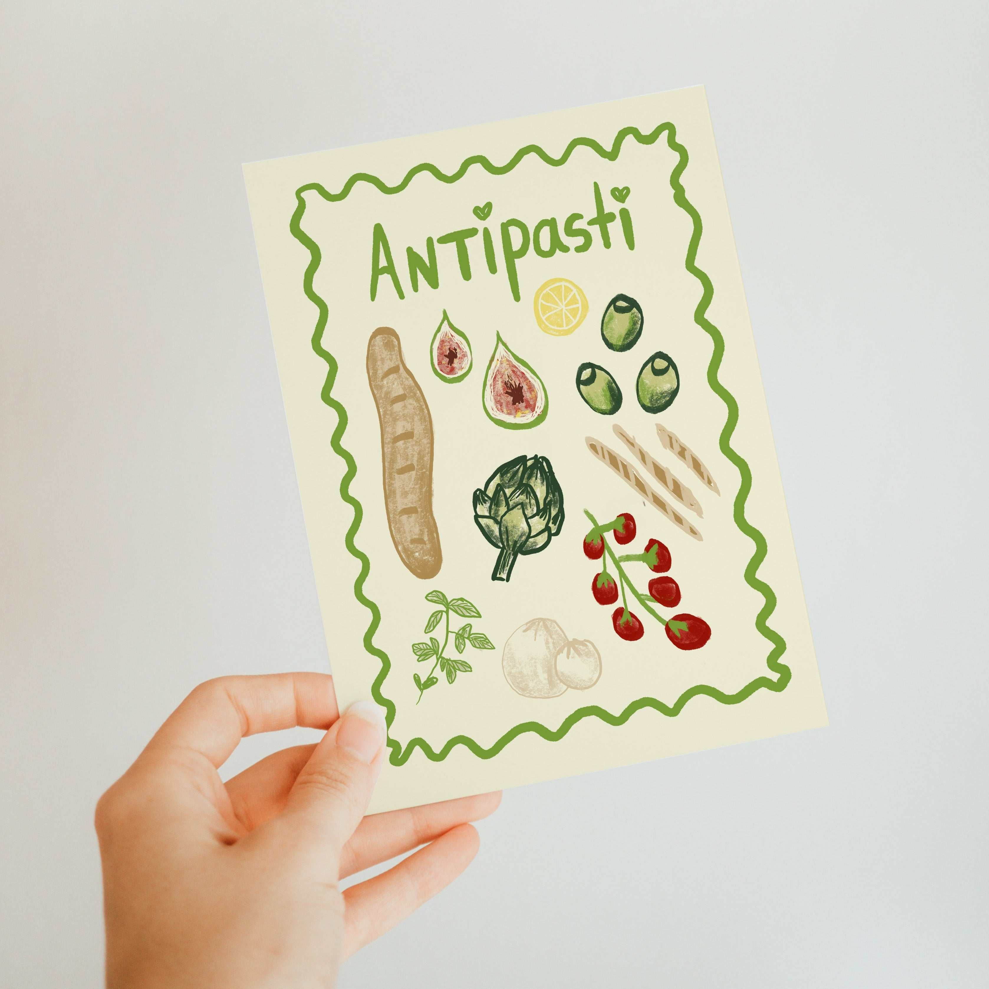 POSTKARTE ANTIPASTI