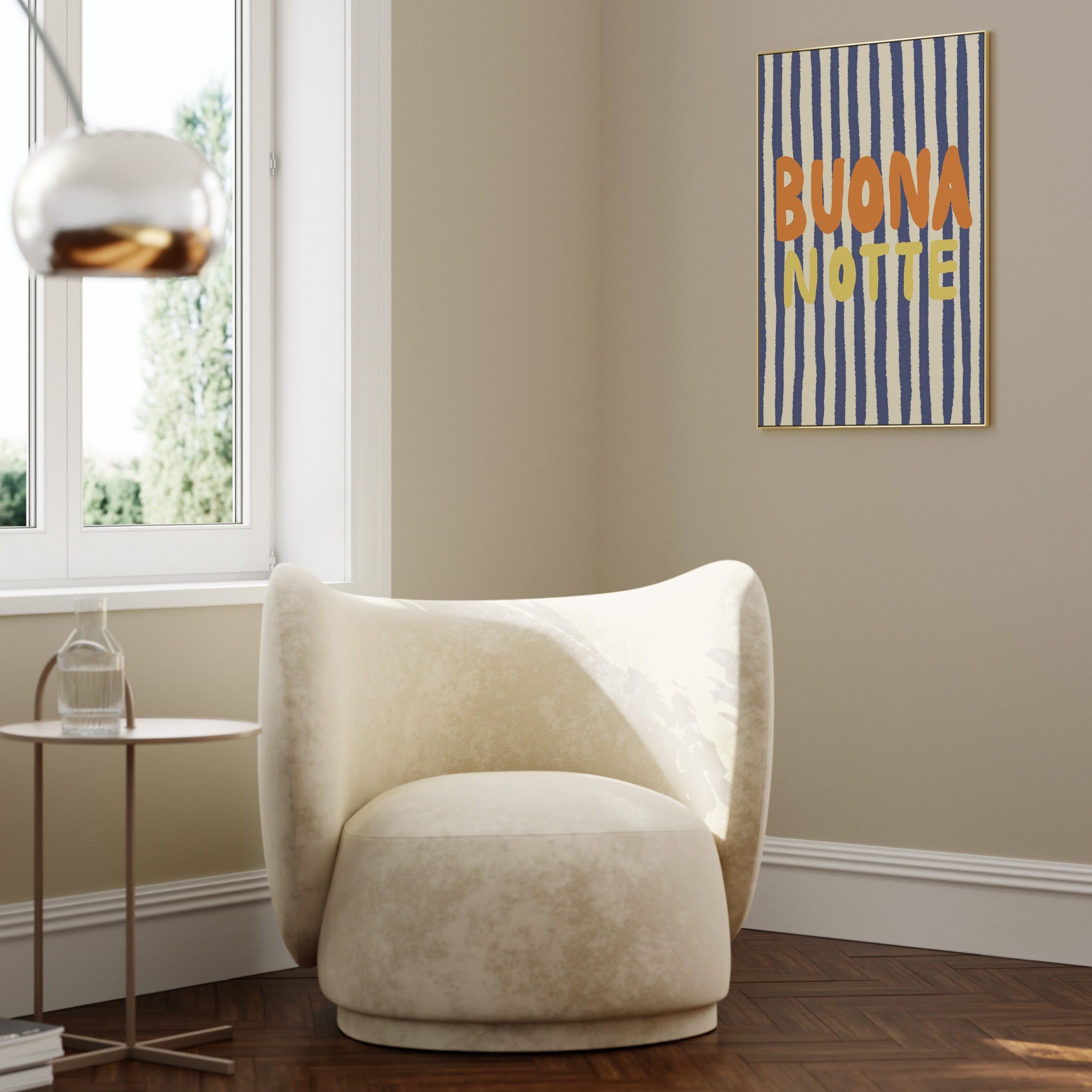 POSTER BUONA NOTTE STRIPED