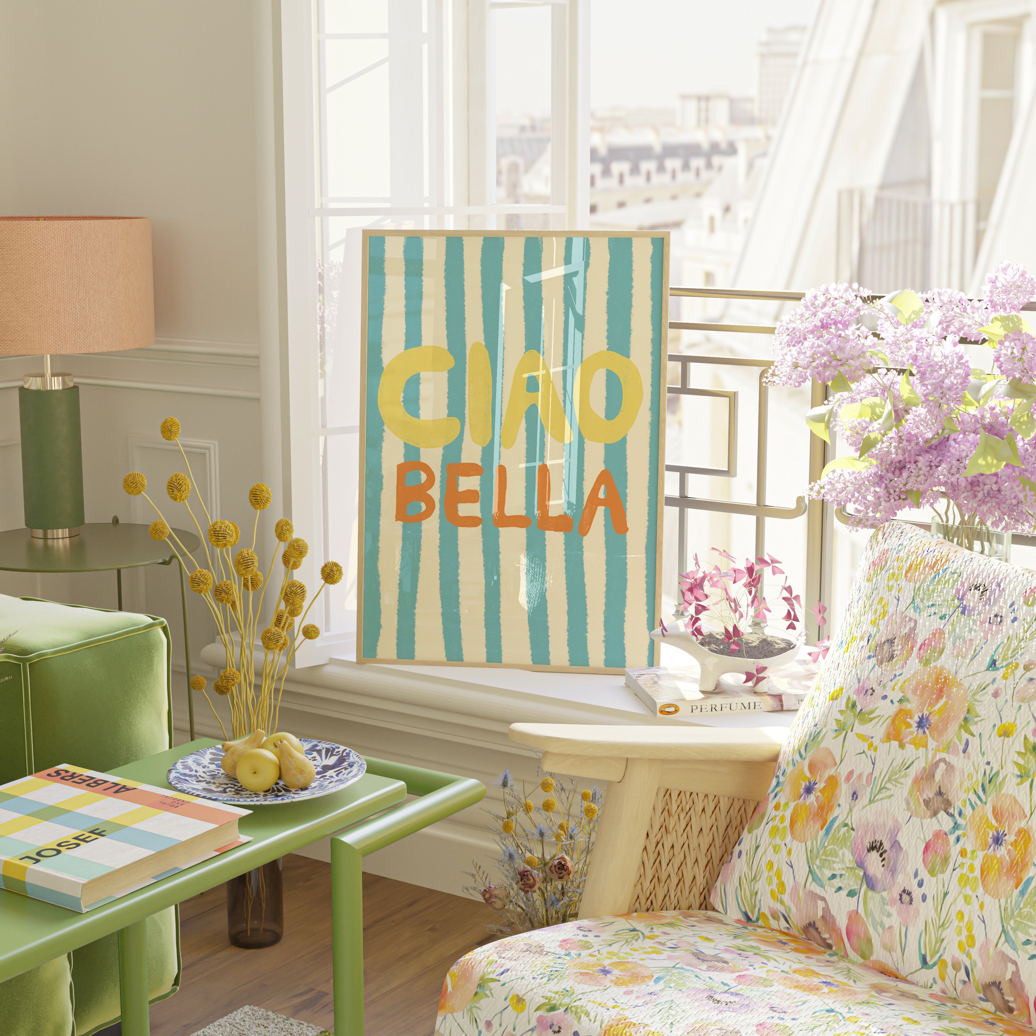 POSTER CIAO BELLA LIGHT BLUE