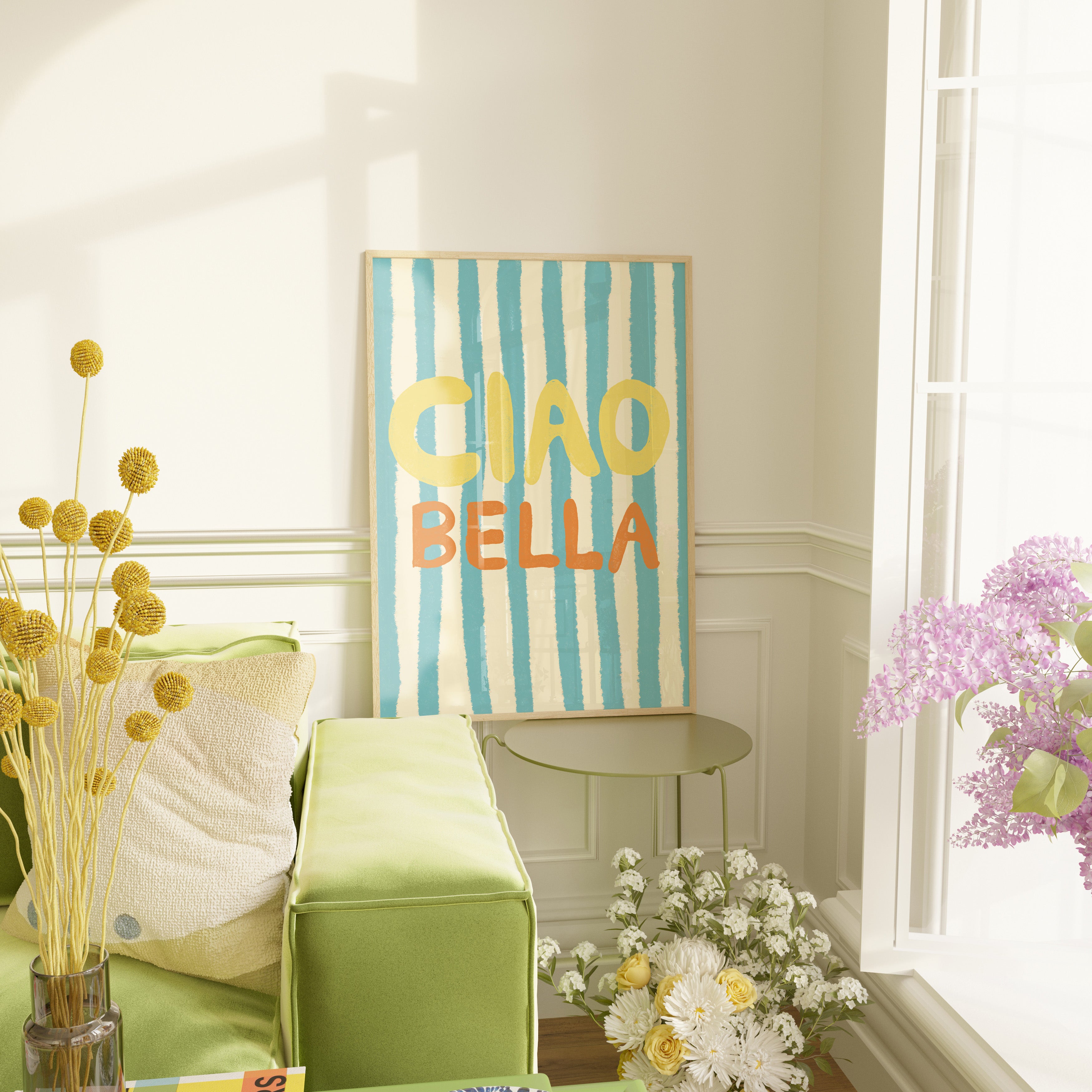 POSTER CIAO BELLA LIGHT BLUE