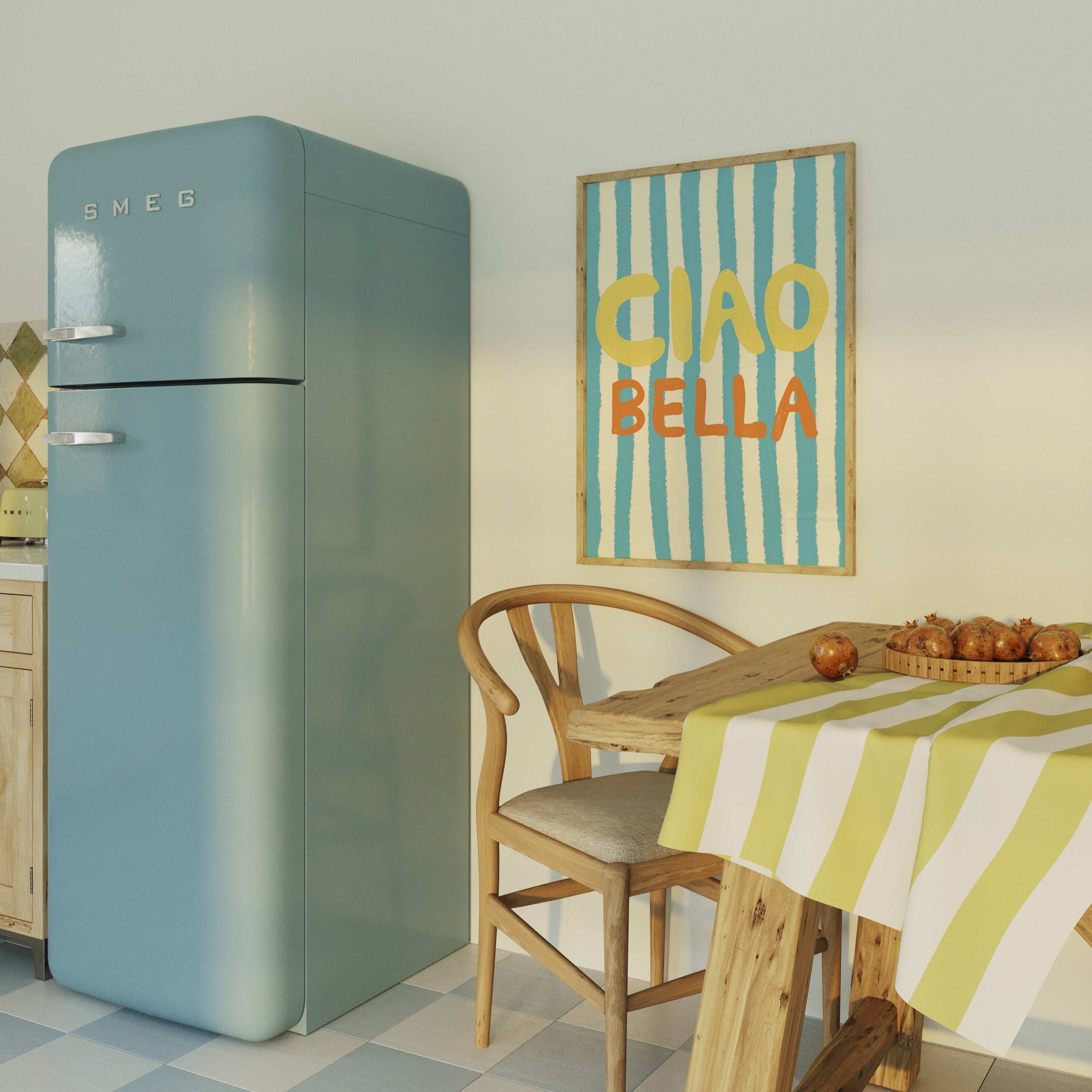 POSTER CIAO BELLA LIGHT BLUE