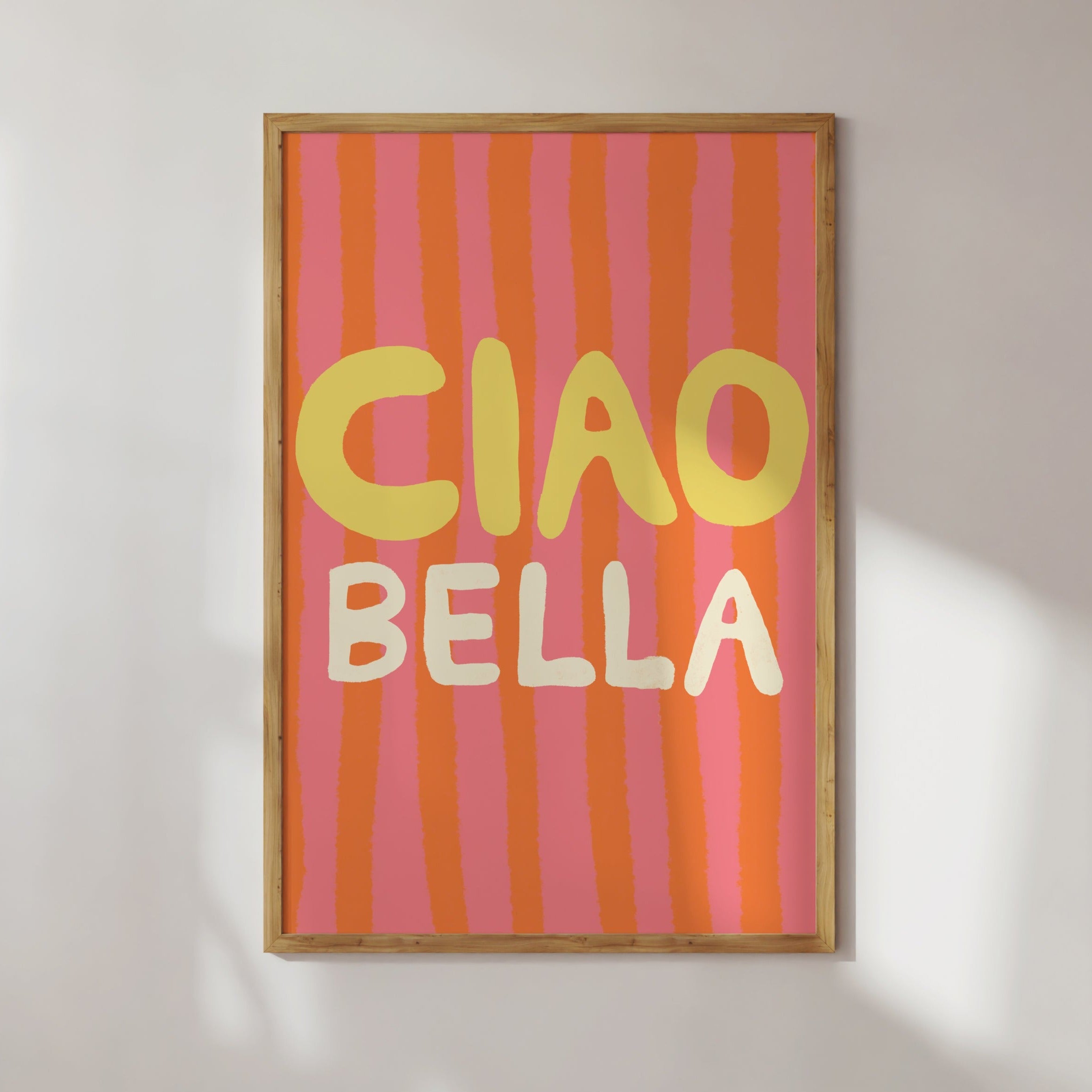 POSTER CIAO BELLA PINK