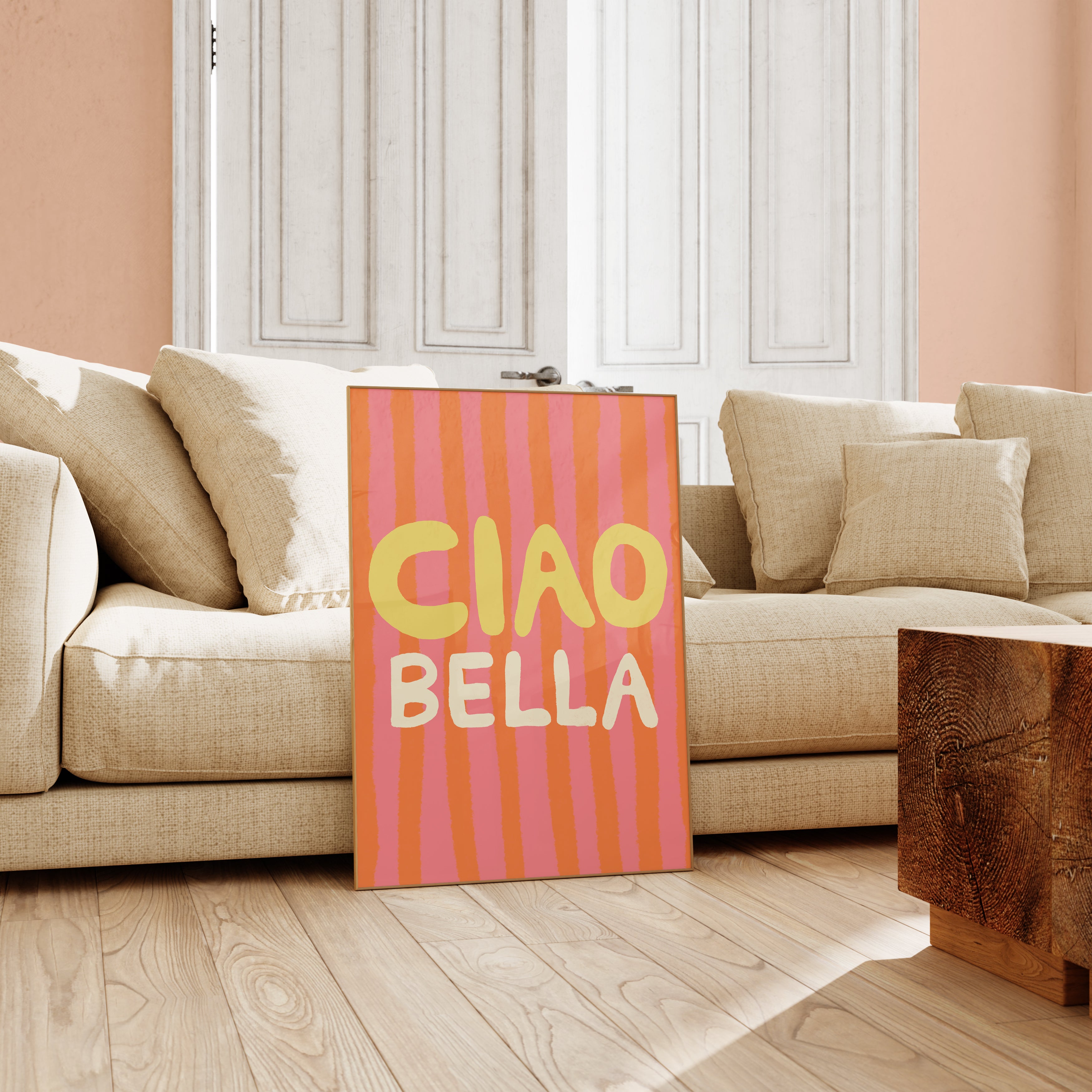 POSTER CIAO BELLA PINK