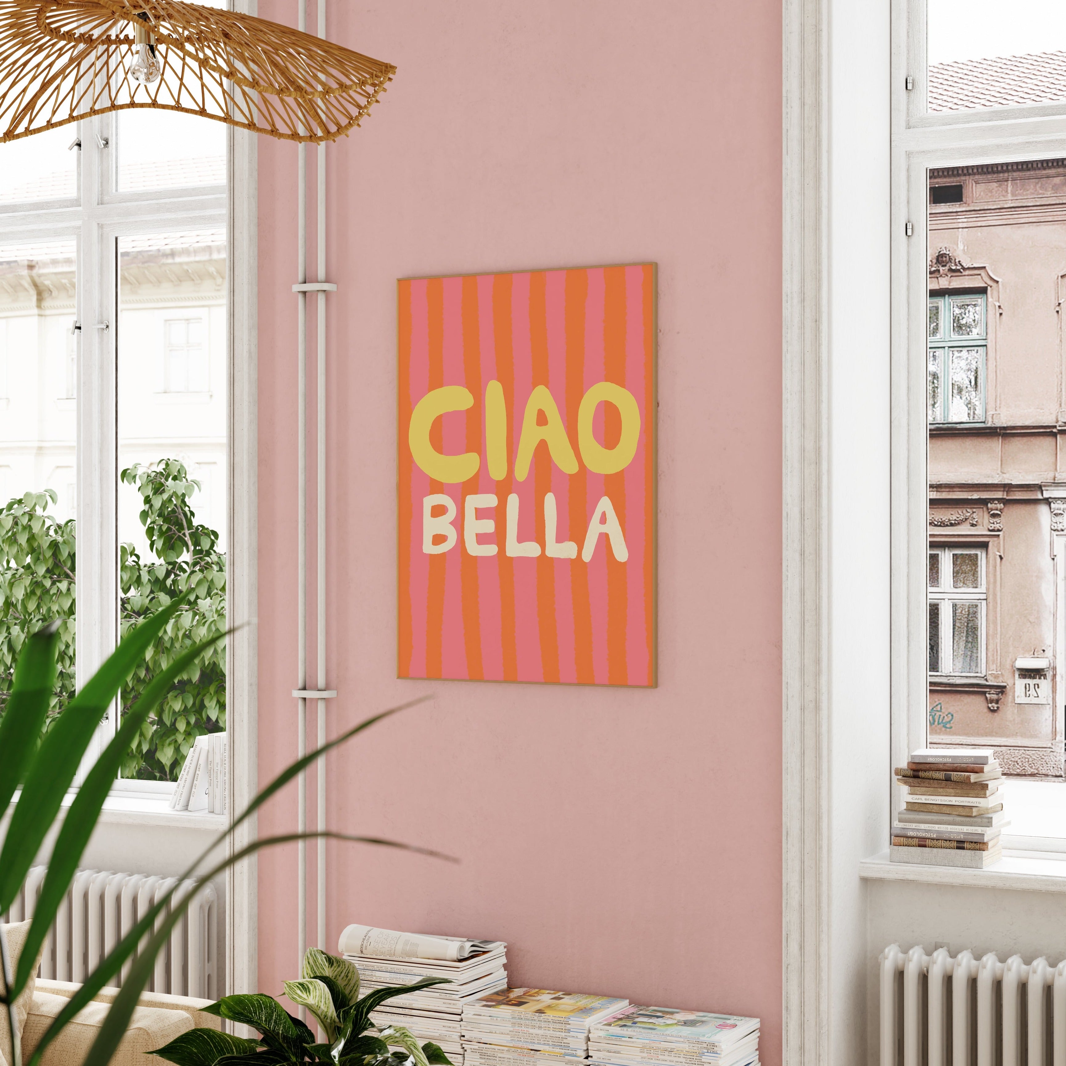POSTER CIAO BELLA PINK