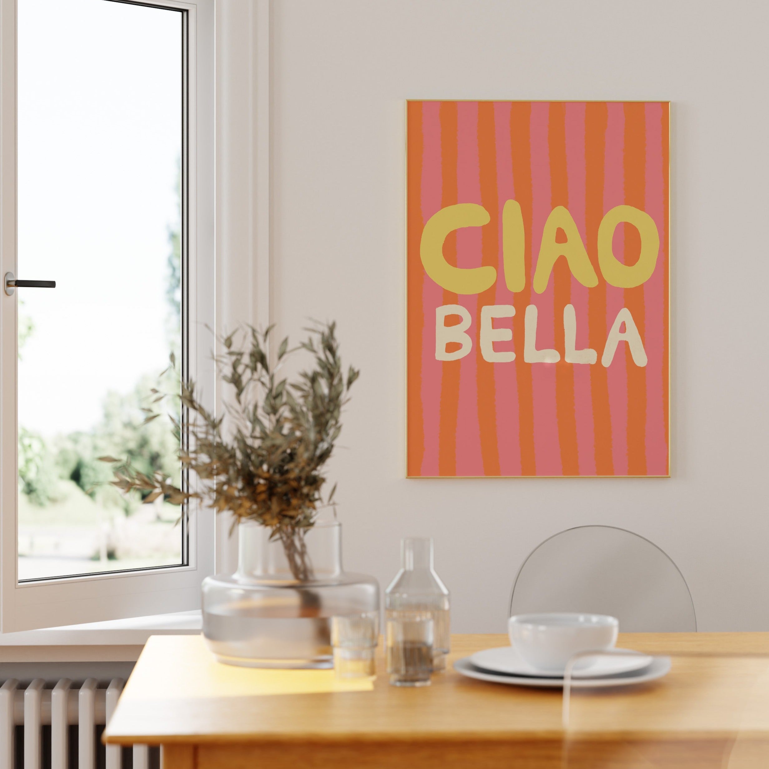 POSTER CIAO BELLA PINK