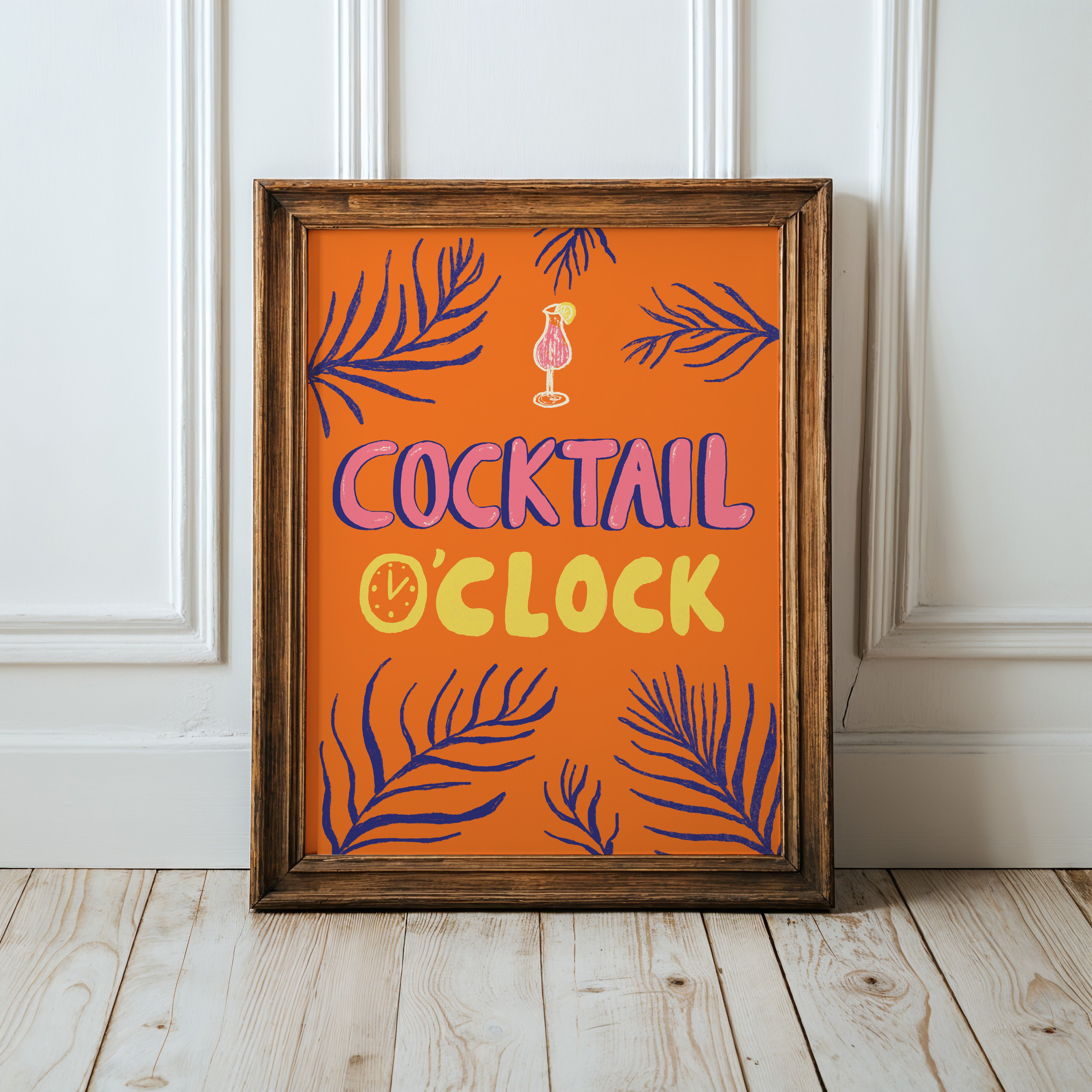POSTER COCKTAIL O' CLOCK