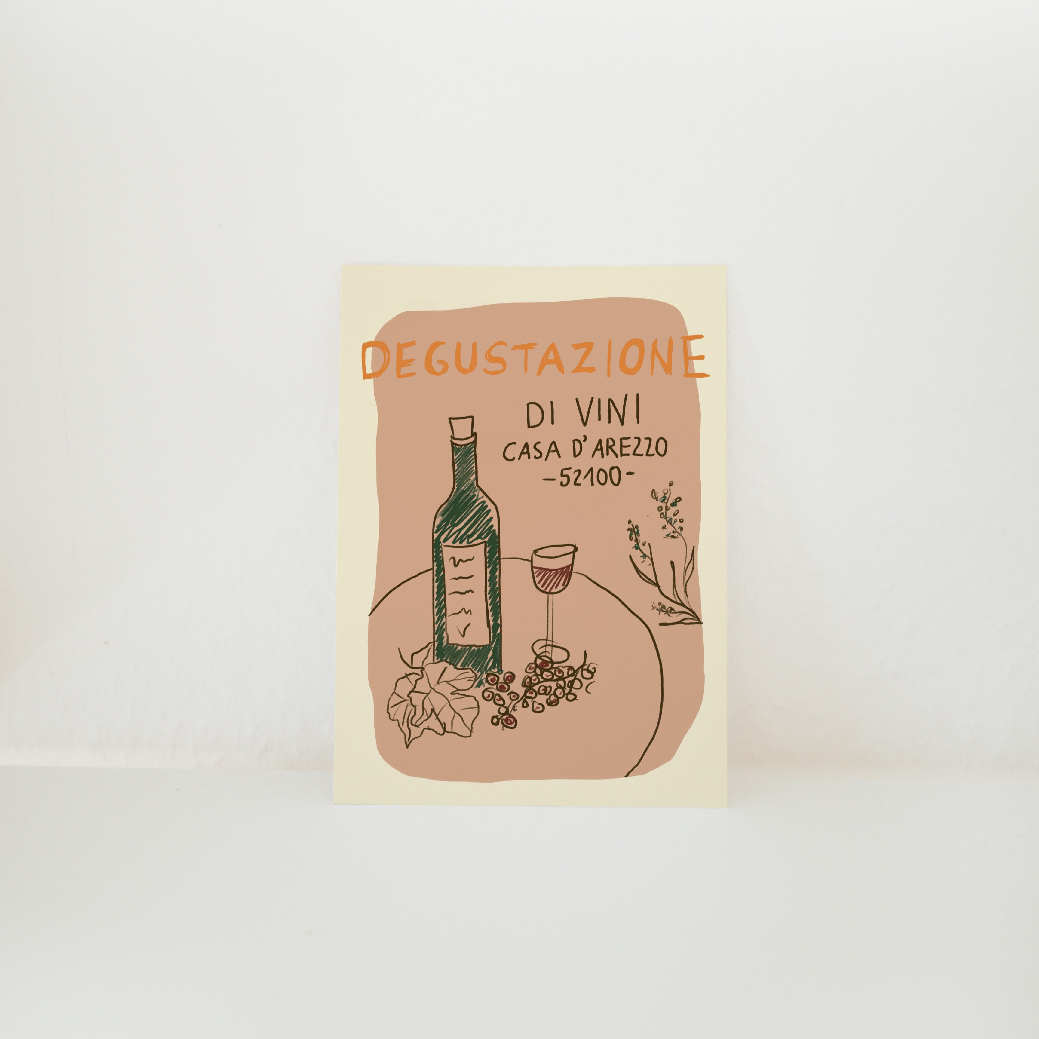 POSTKARTE WEINPROBE