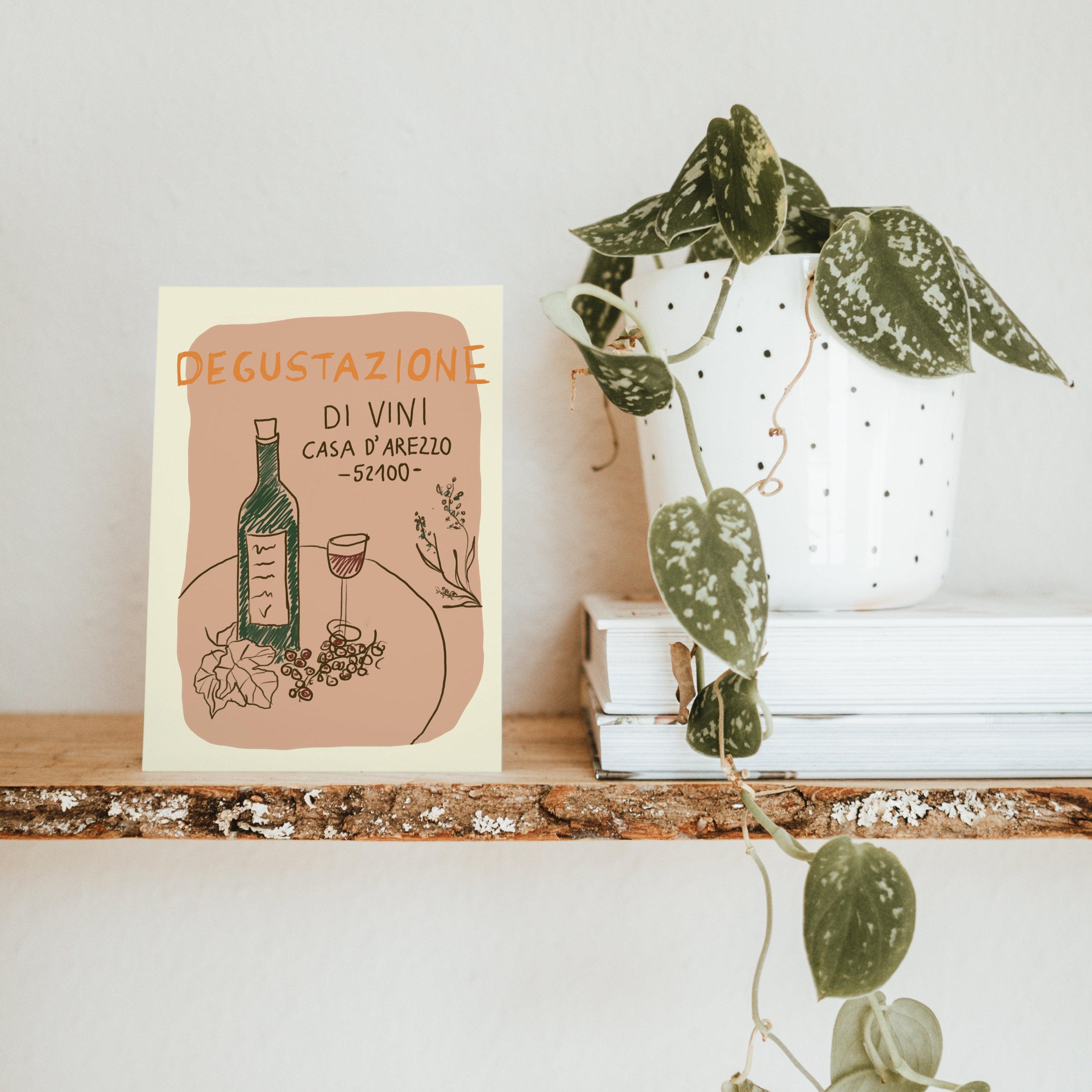 POSTKARTE WEINPROBE