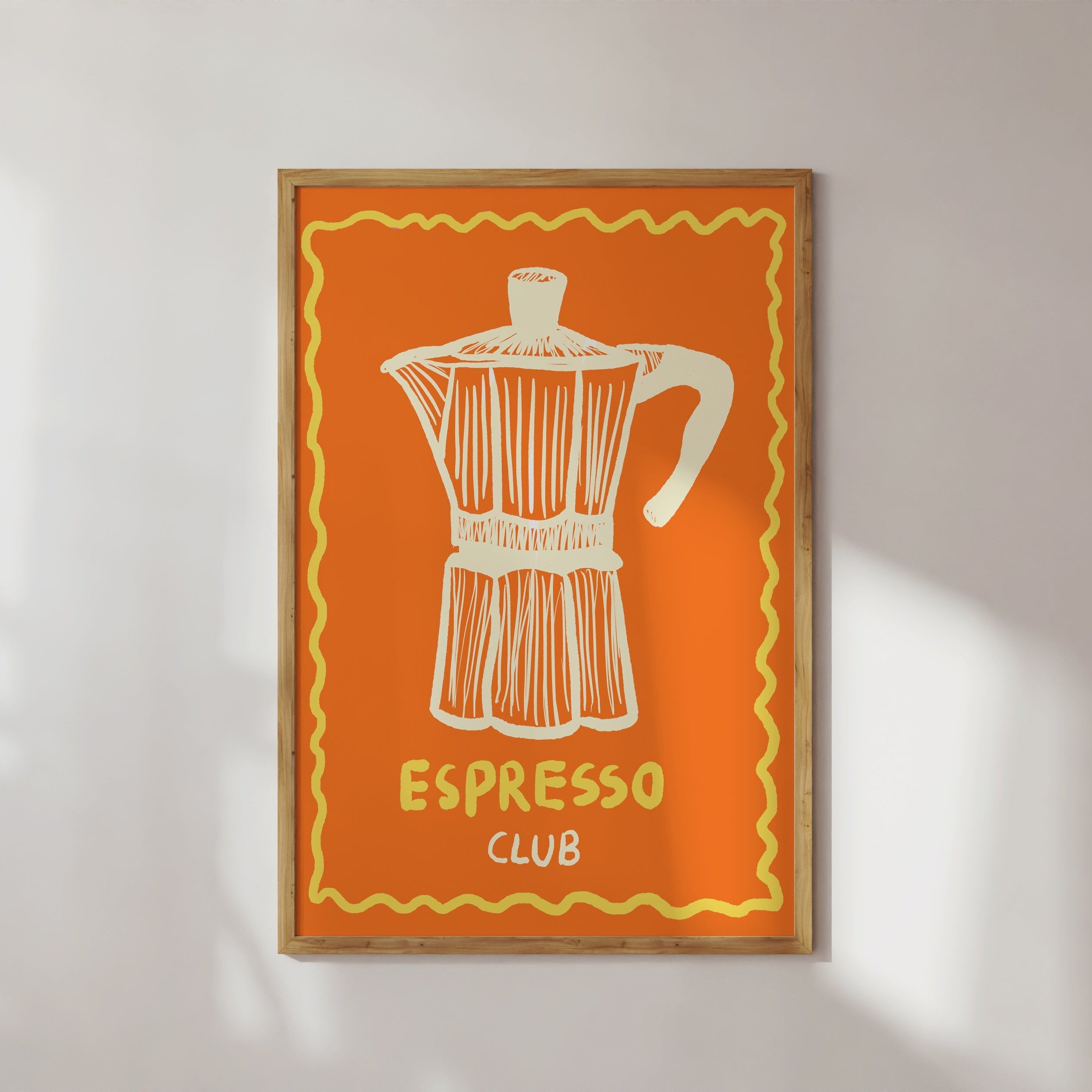 POSTER ESPRESSO CLUB ORANGE
