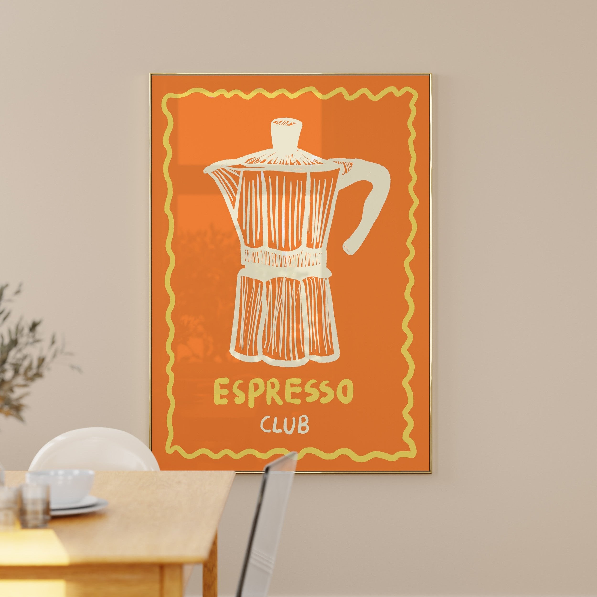 POSTER ESPRESSO CLUB ORANGE