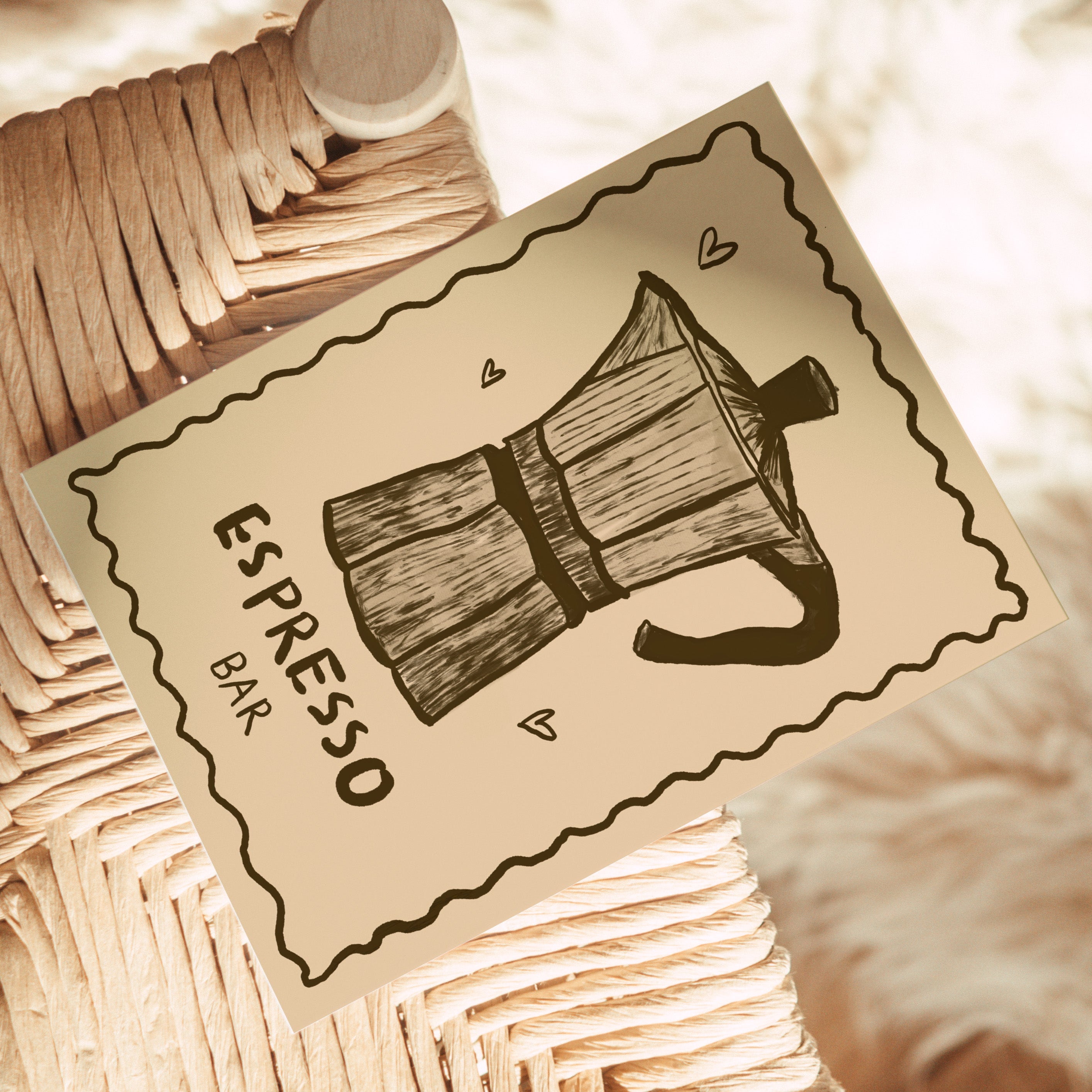 POSTCARD ESPRESSO MAKER