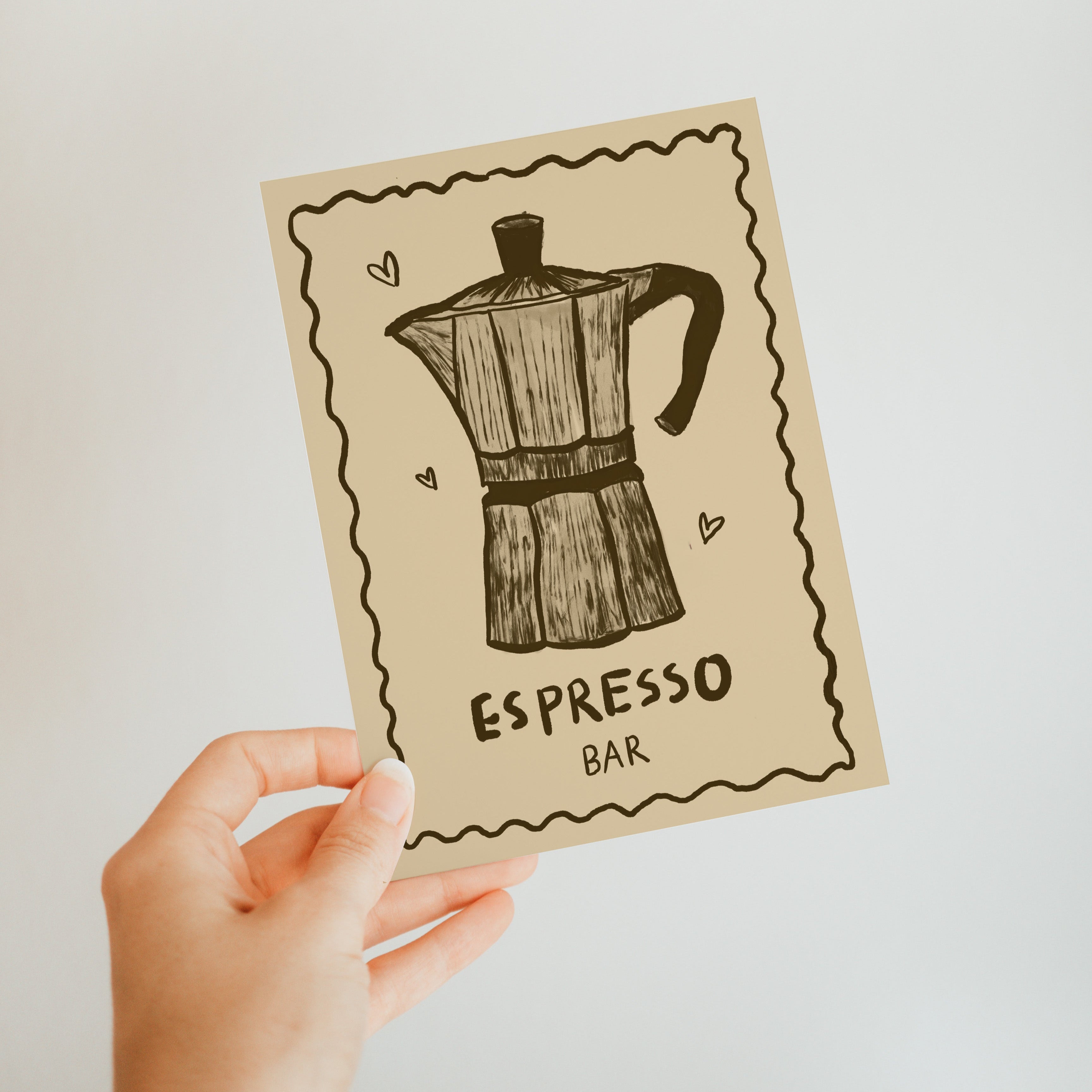 POSTCARD ESPRESSO MAKER