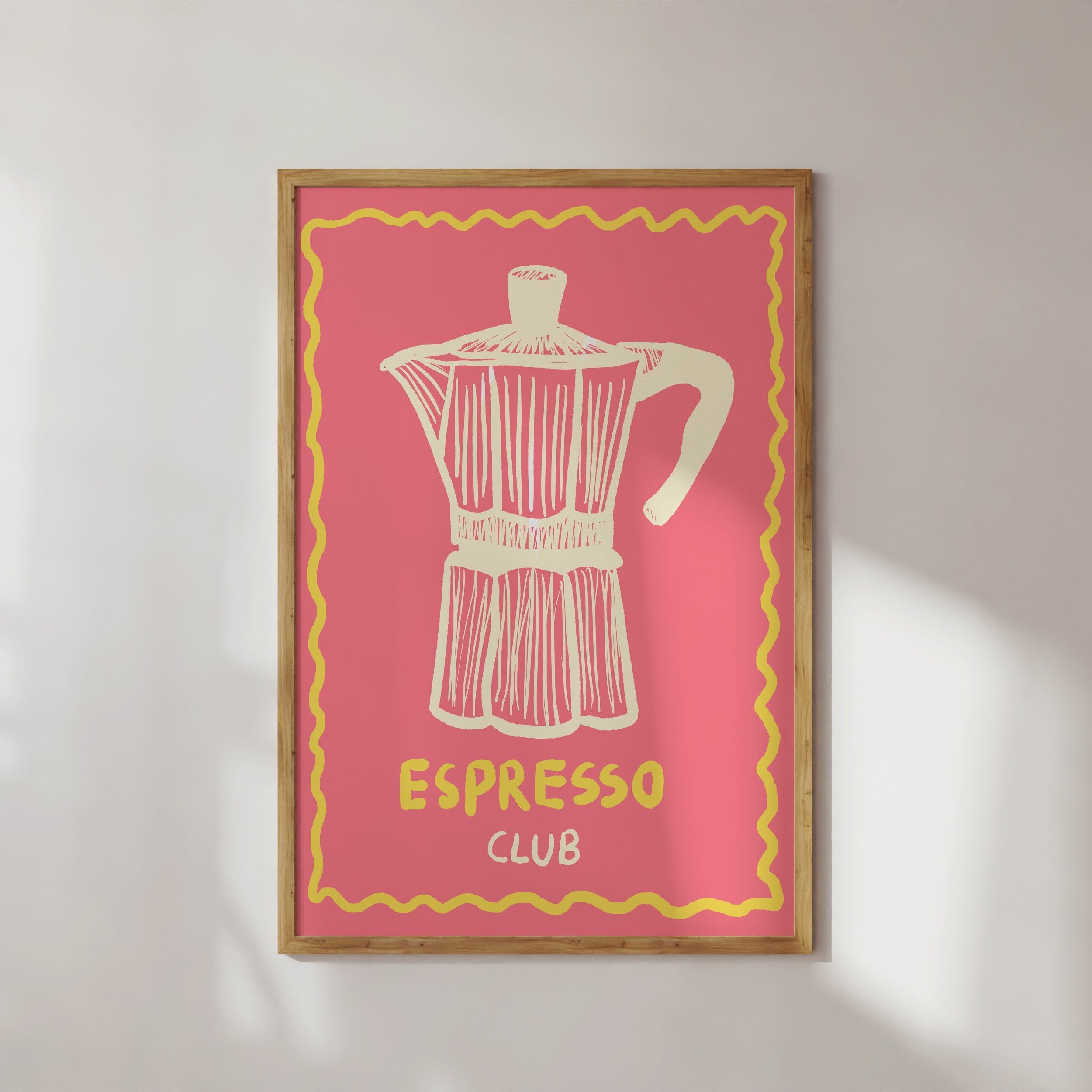POSTER ESPRESSO CLUB PINK