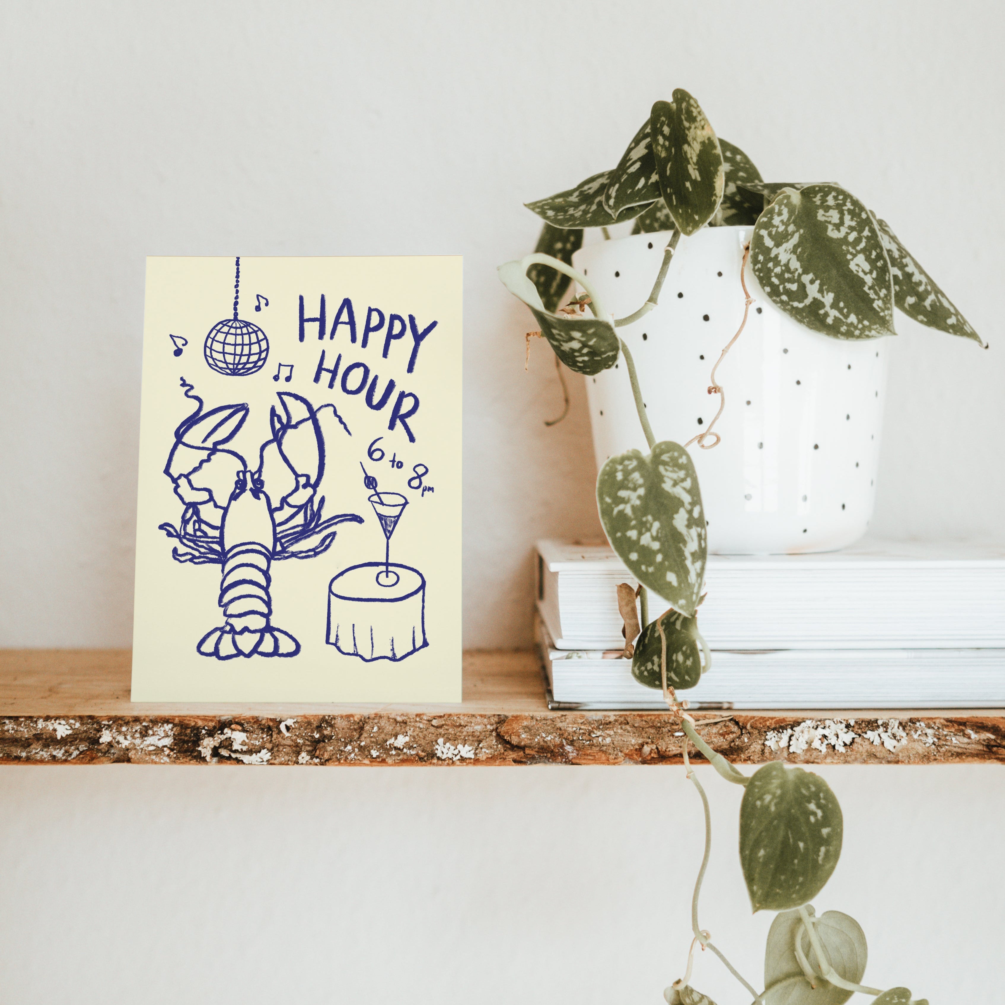 POSTCARD HAPPY HOUR
