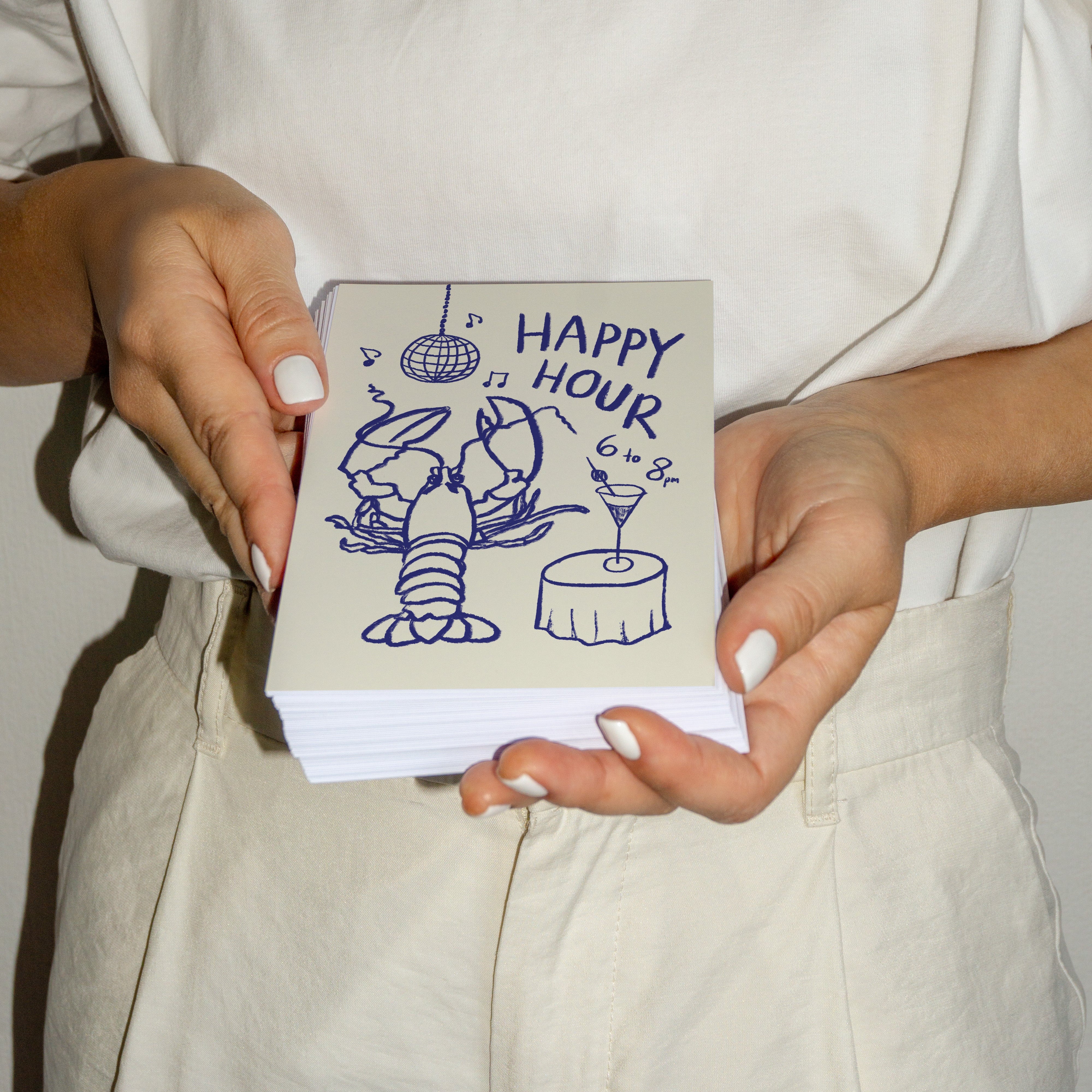 POSTCARD HAPPY HOUR