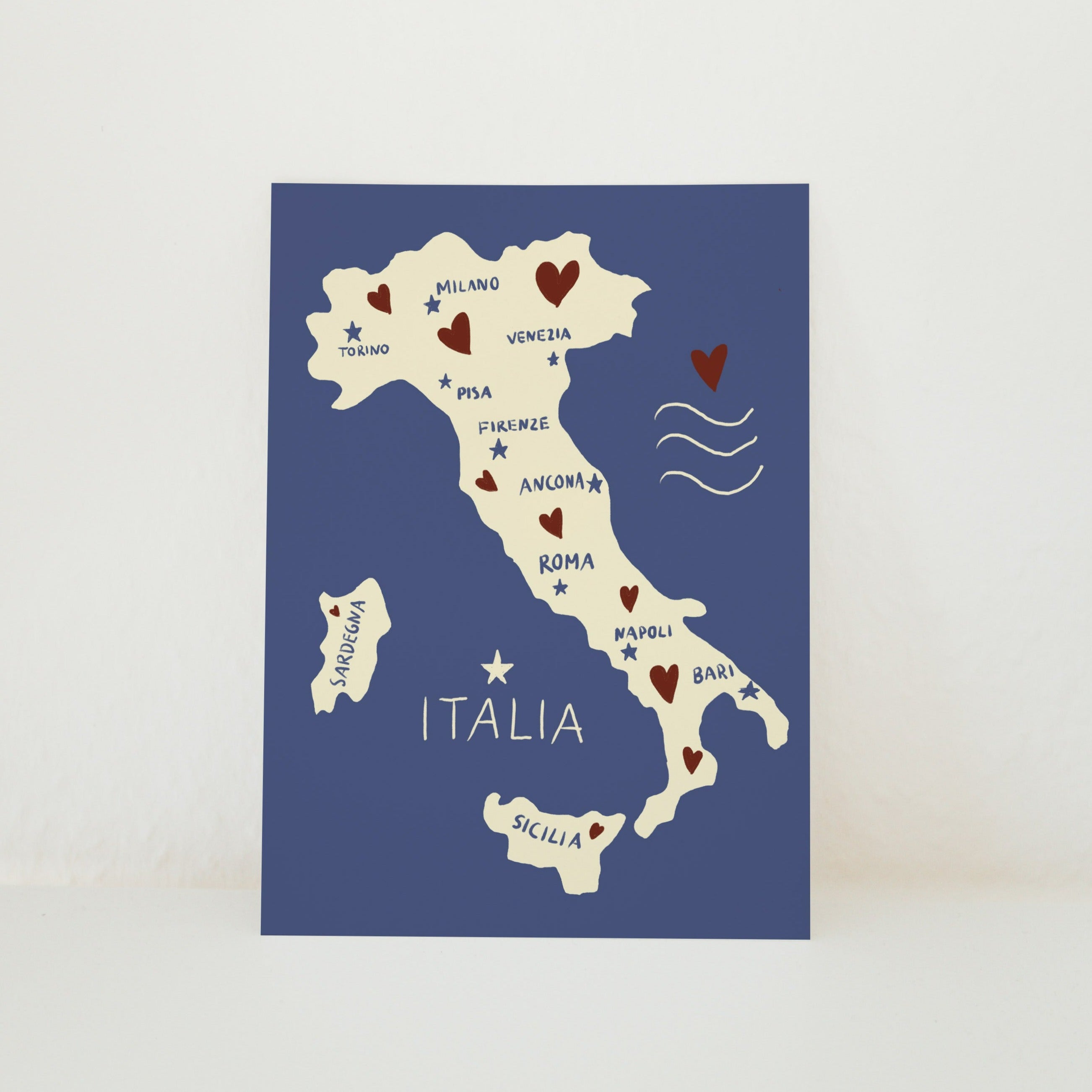 POSTKARTE ITALIEN KARTE