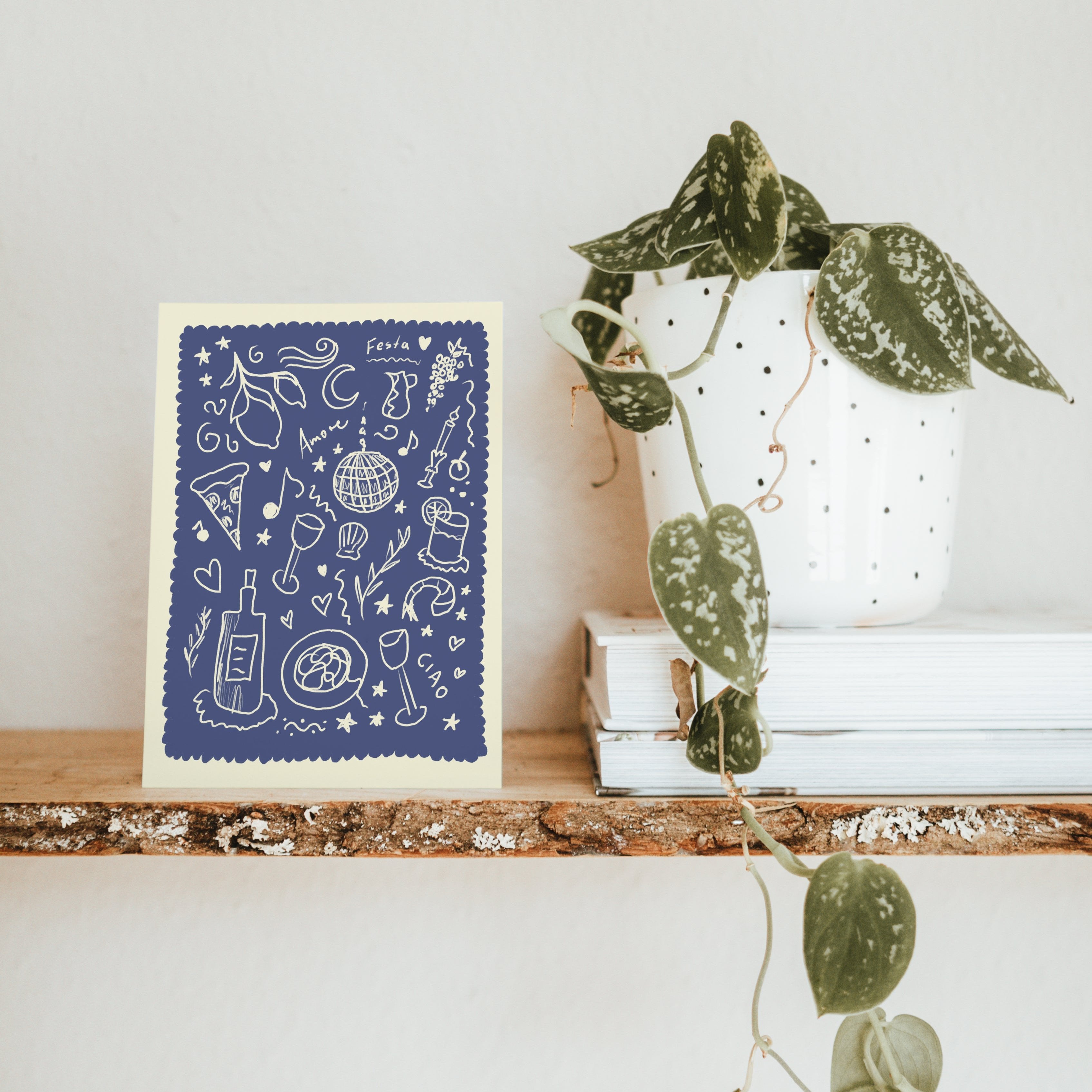 POSTKARTE ITALIENISCHES FEST
