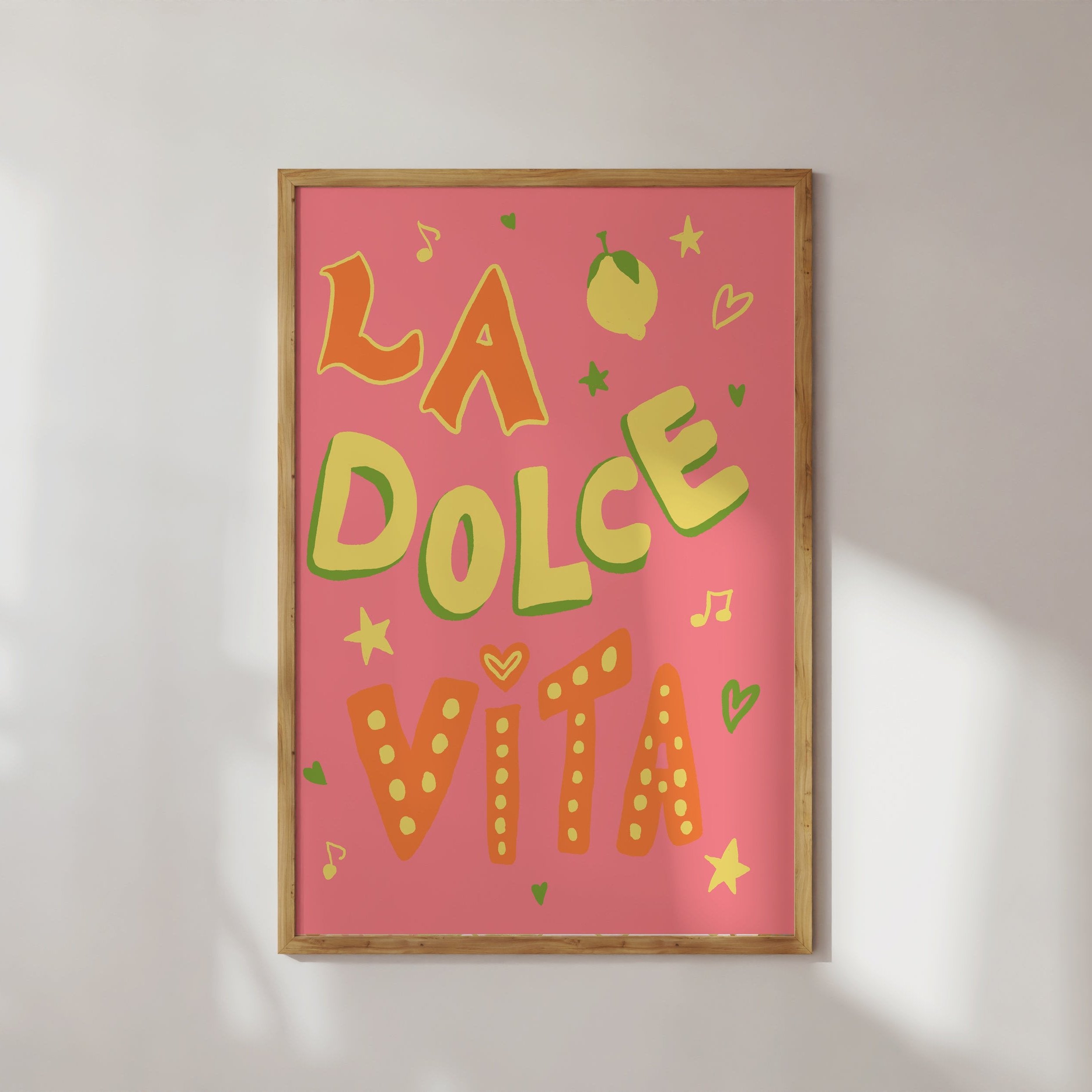 POSTER LA DOLCE VITA PINK