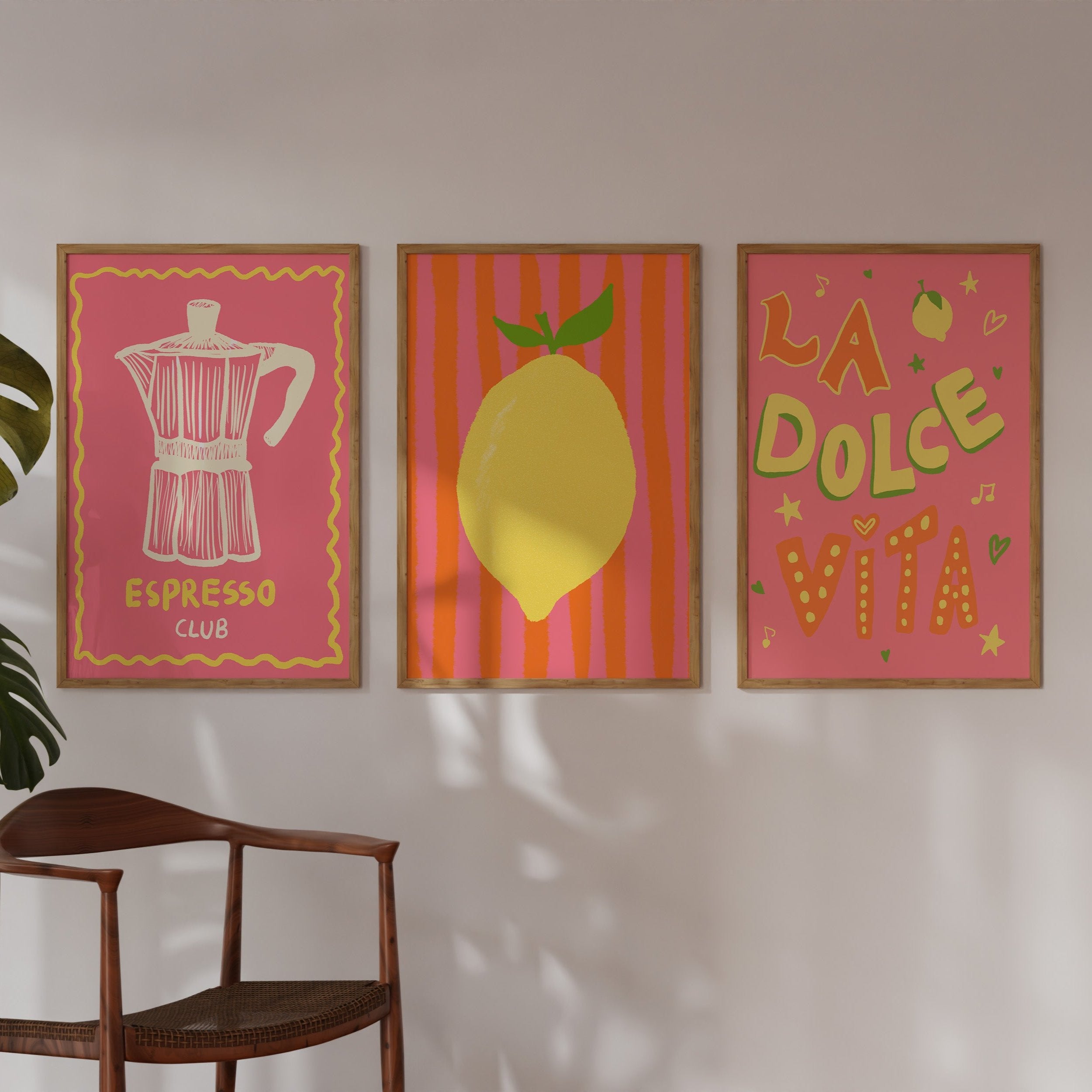 POSTER LIME PINK