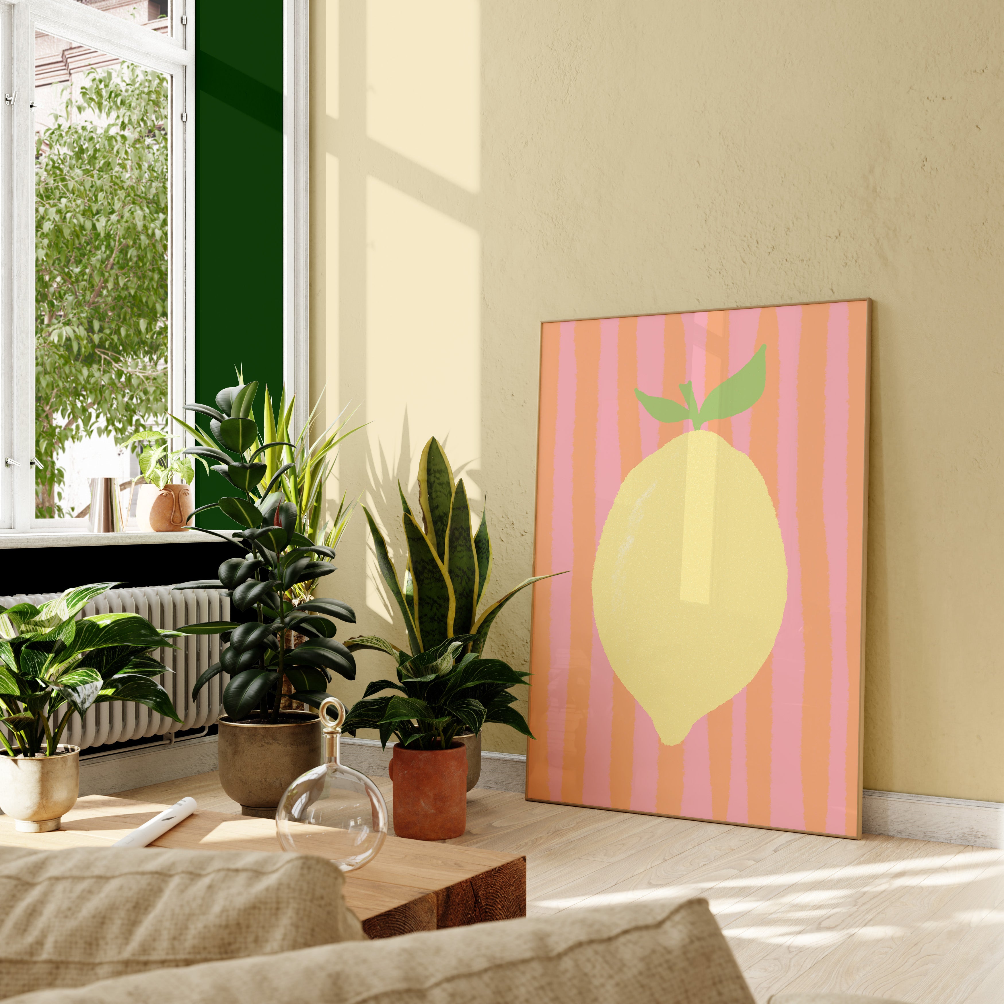 POSTER LIME PINK