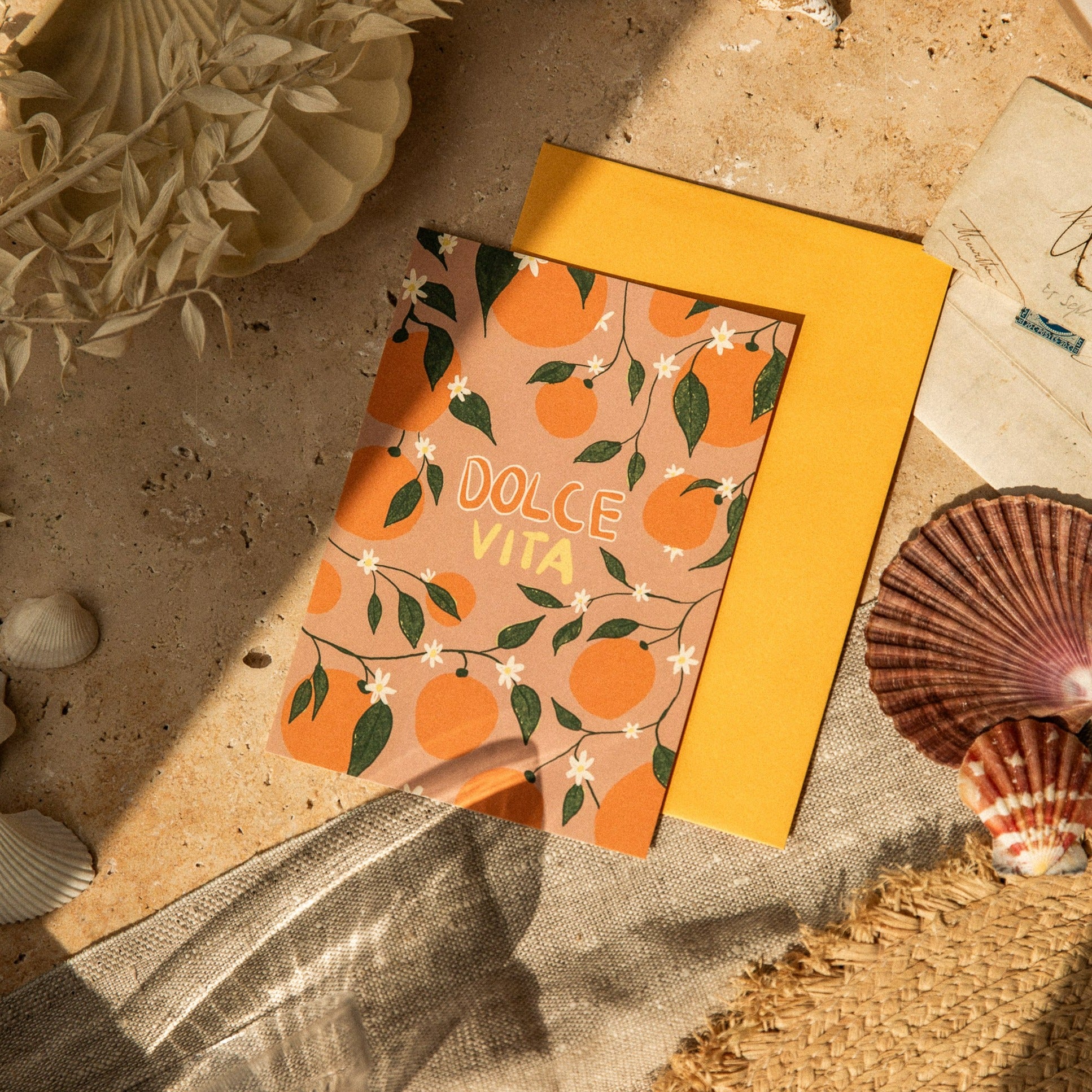POSTCARD LA DOLCE VITA ORANGES
