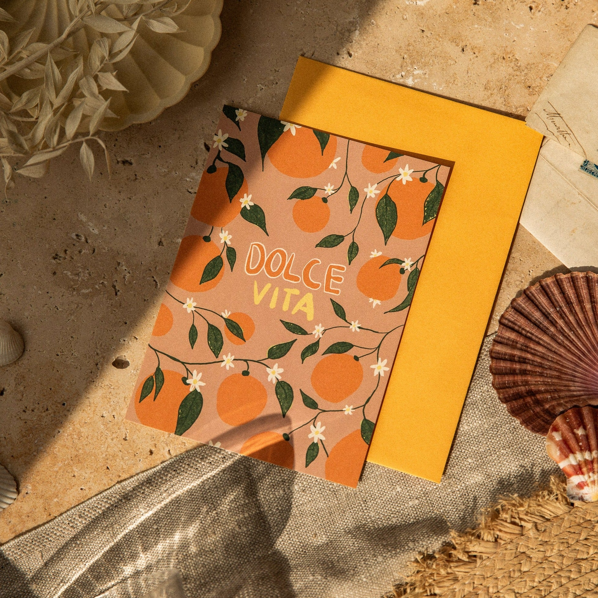 POSTCARD LA DOLCE VITA ORANGES