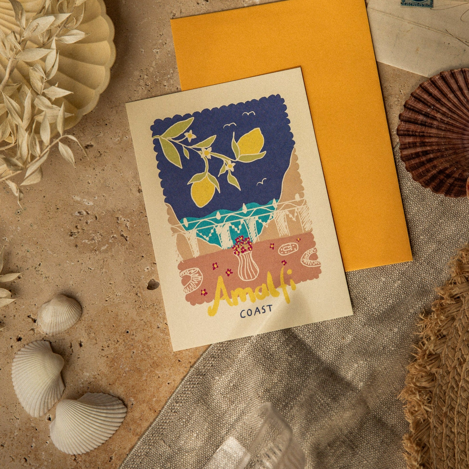 POSTKARTE AMALFI BALKON