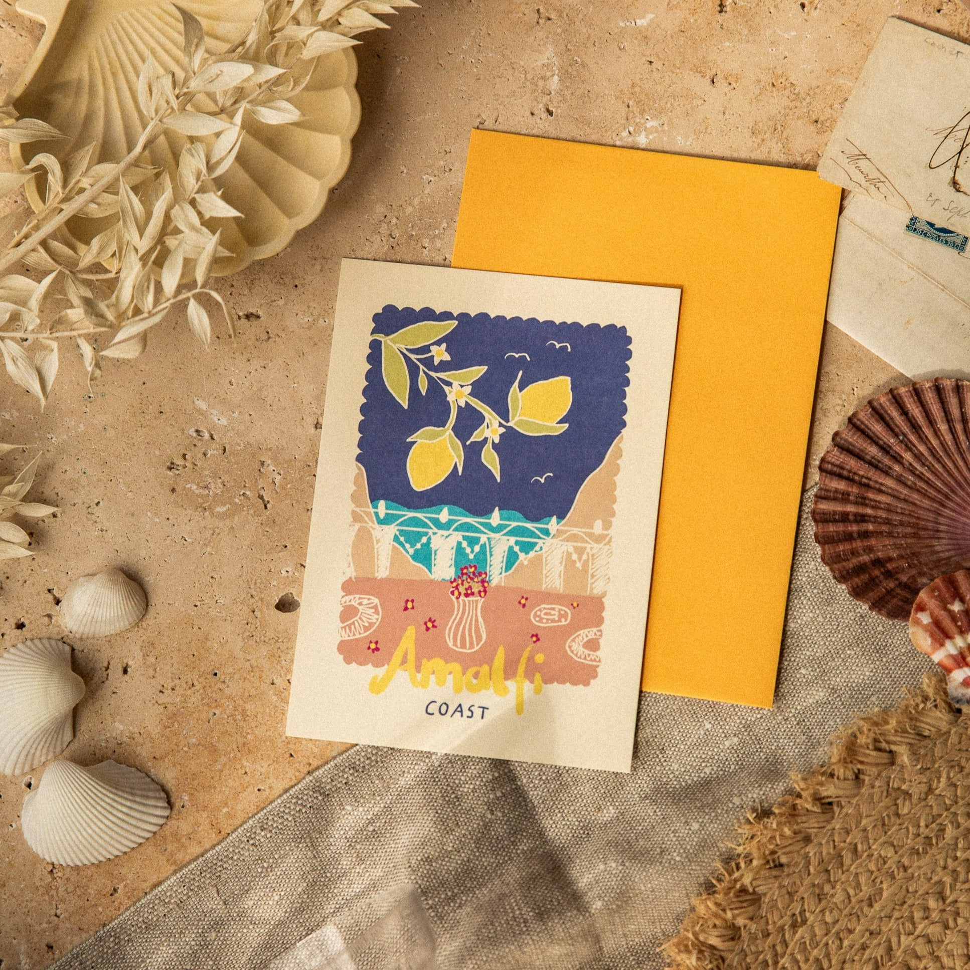 POSTKARTE AMALFI BALKON