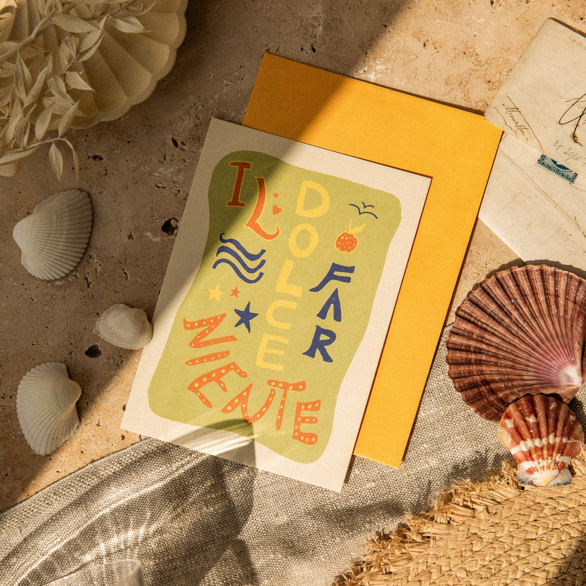 POSTCARD THE SWEETNESS FAR NIENTE