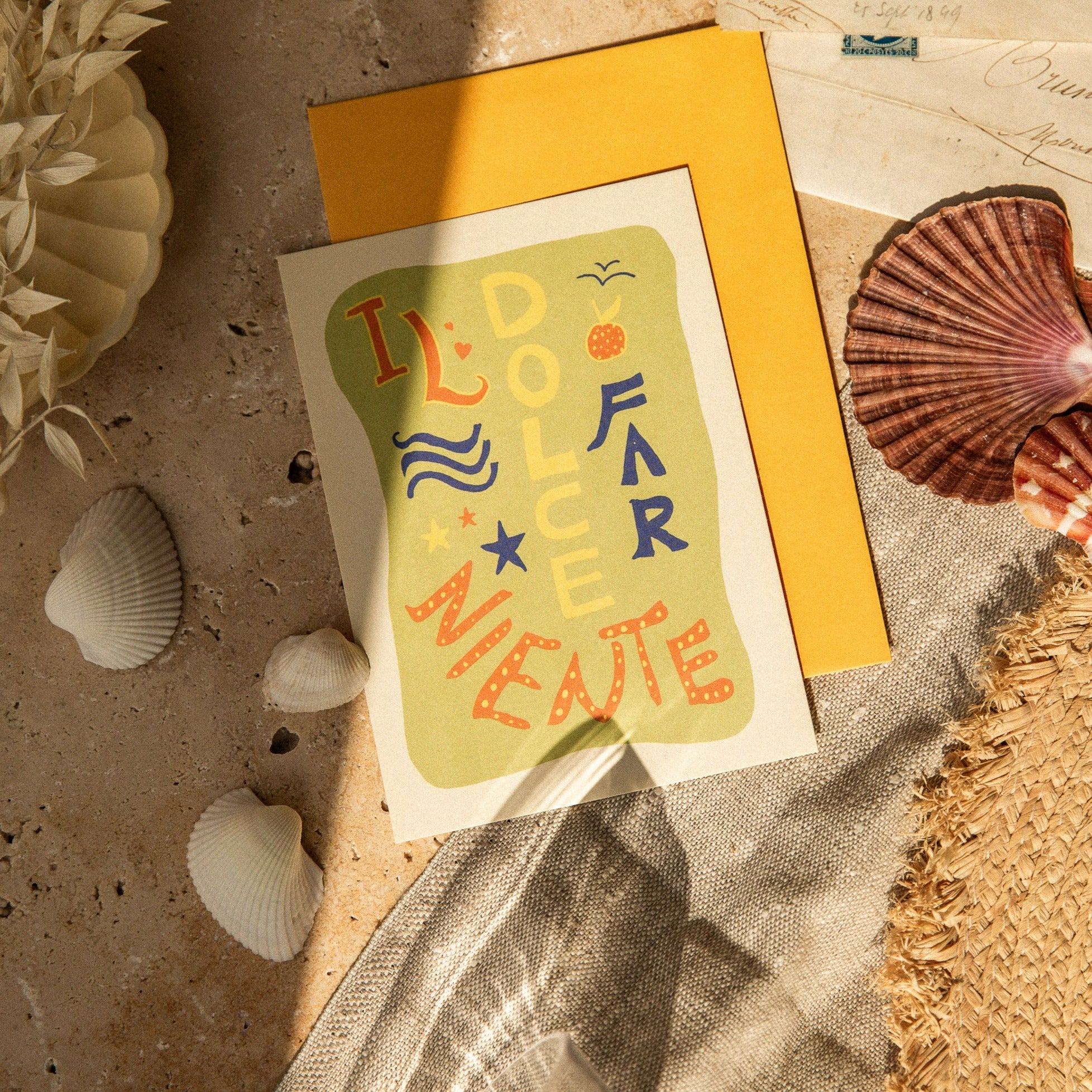 POSTCARD THE SWEETNESS FAR NIENTE