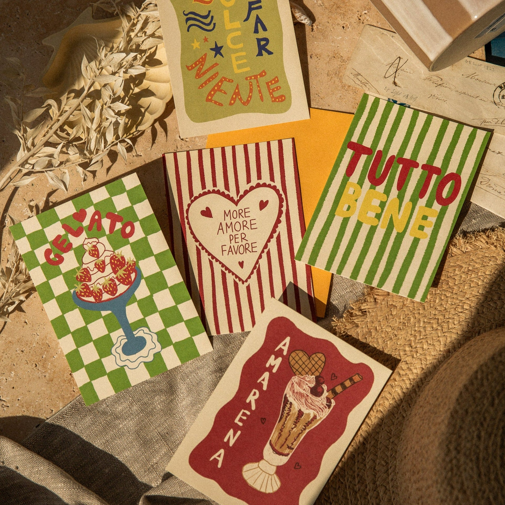 POSTKARTE MORE AMORE PER FAVORE