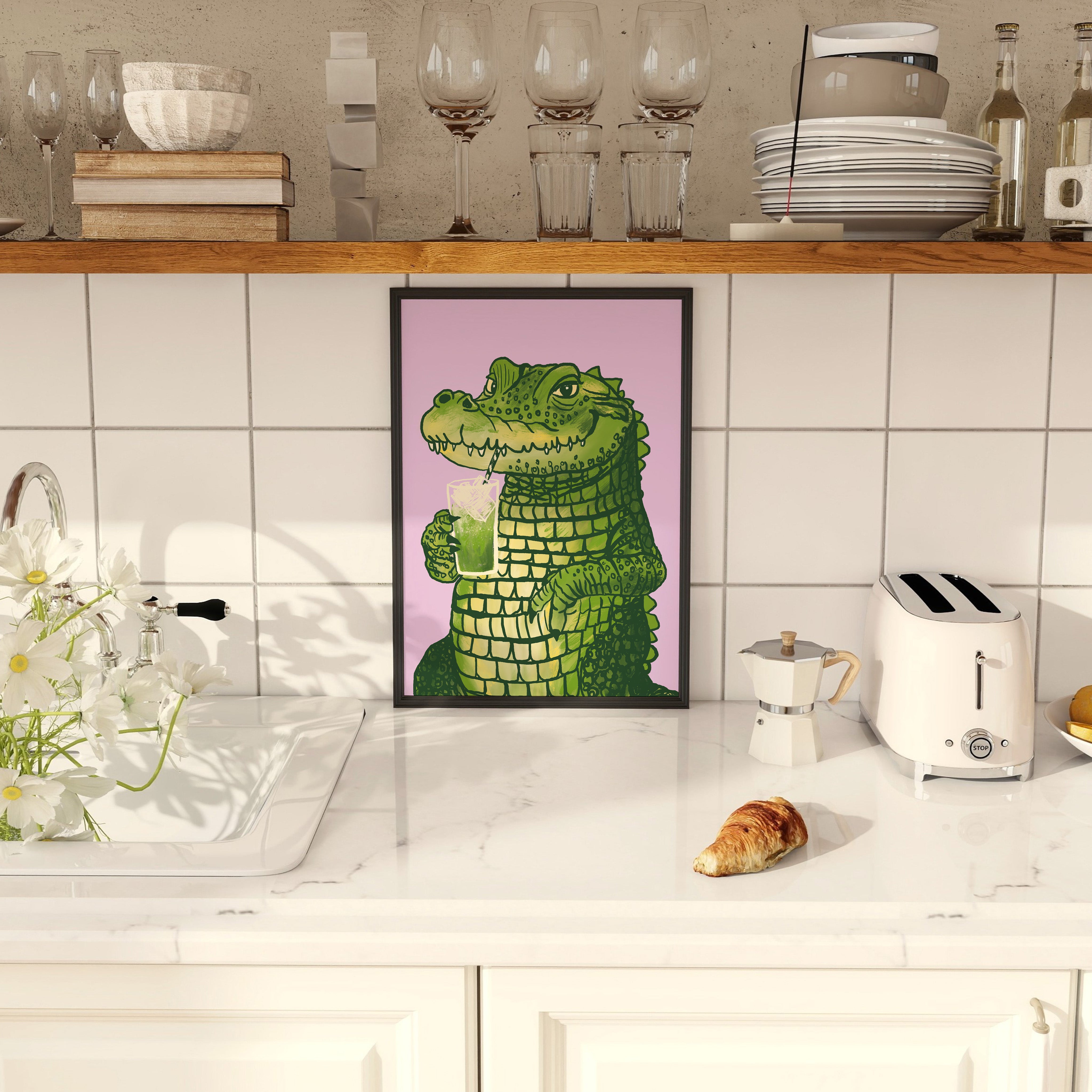 POSTER MATCHA KROKODIL