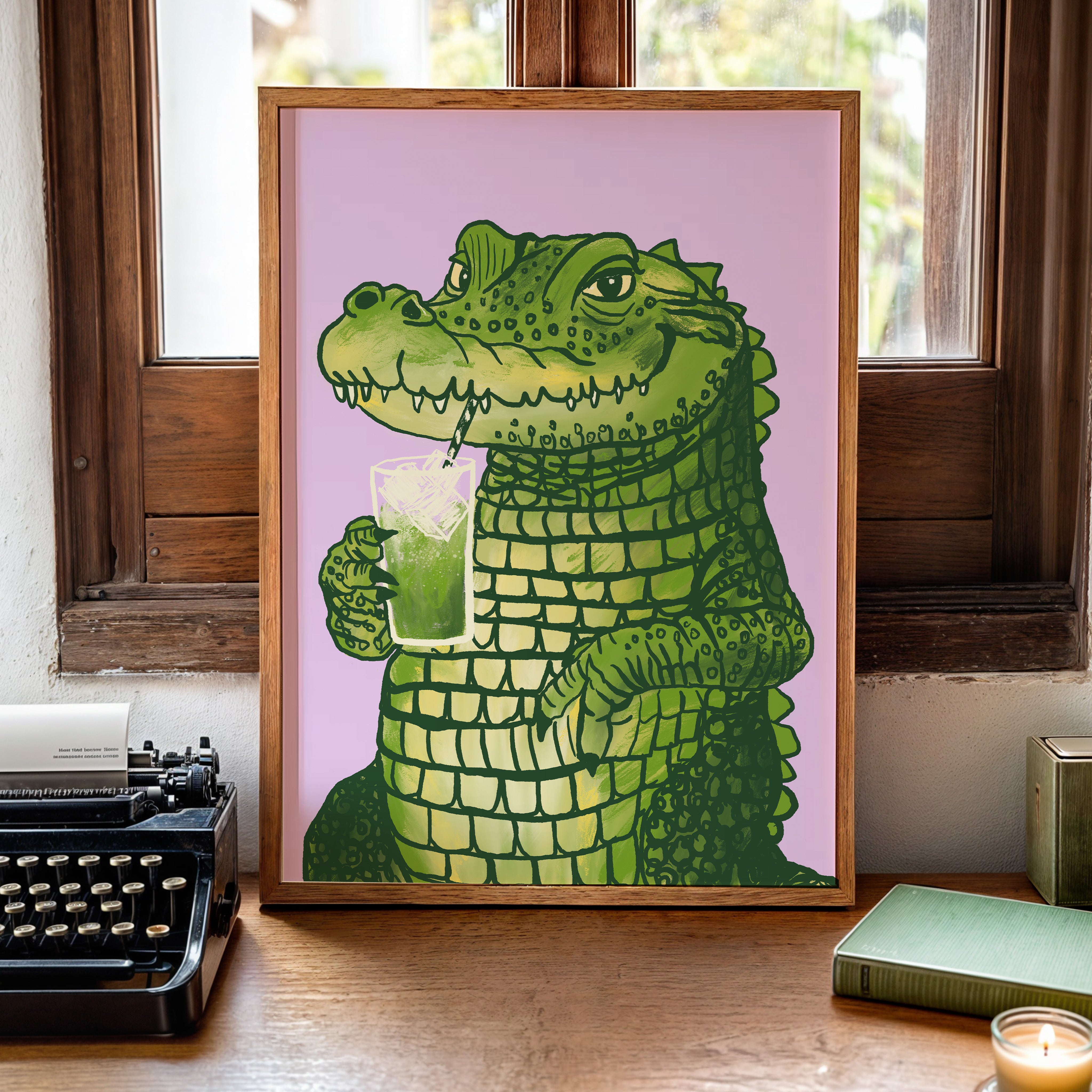 POSTER MATCHA KROKODIL