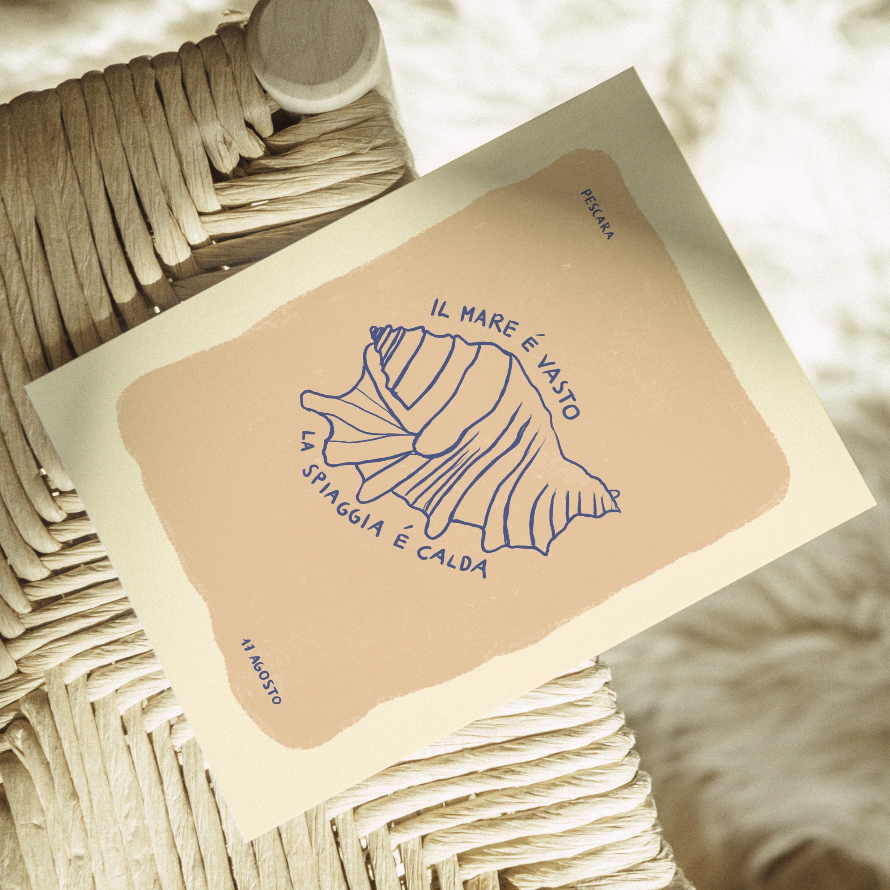 POSTKARTE MUSCHEL