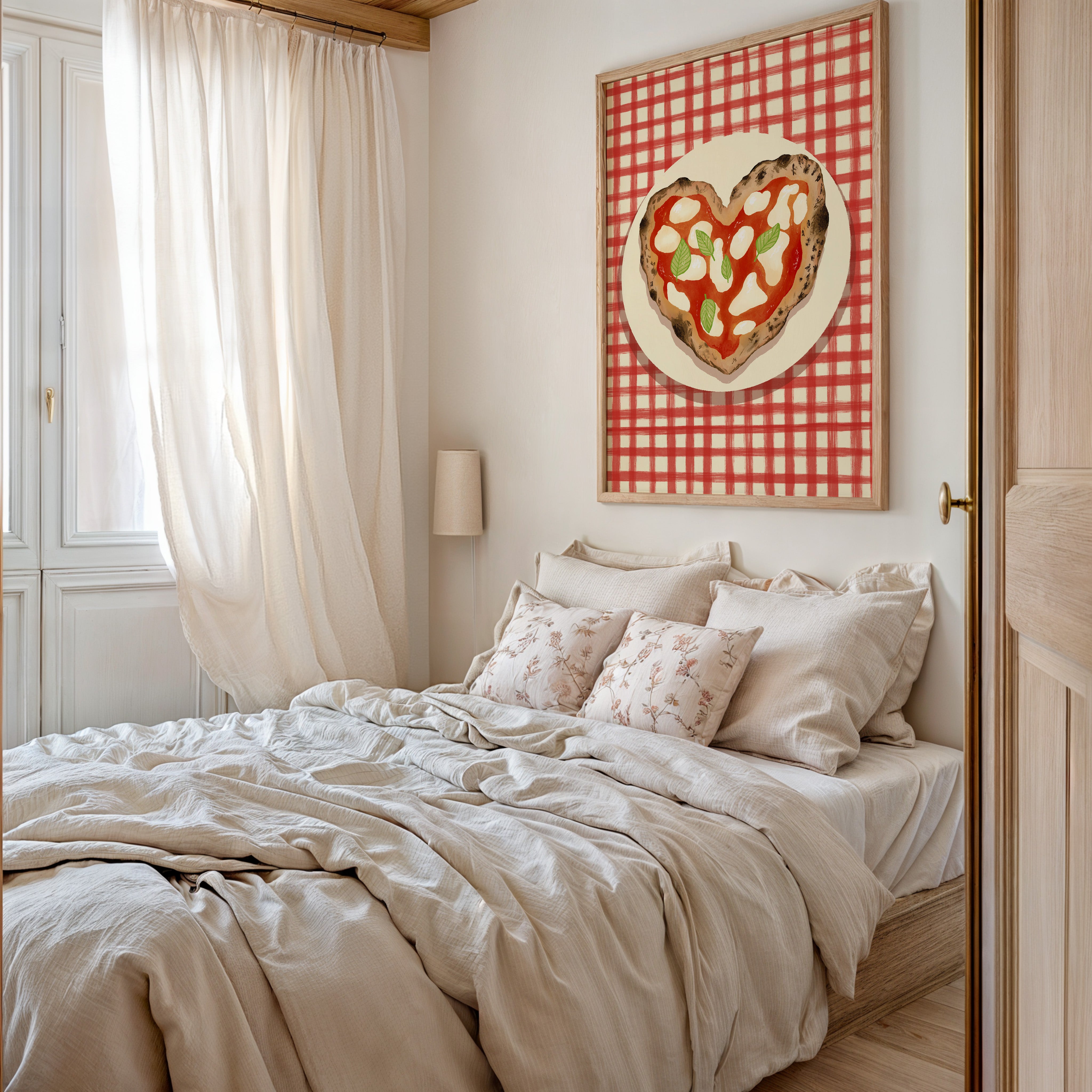 POSTER PIZZA HEART CHECK