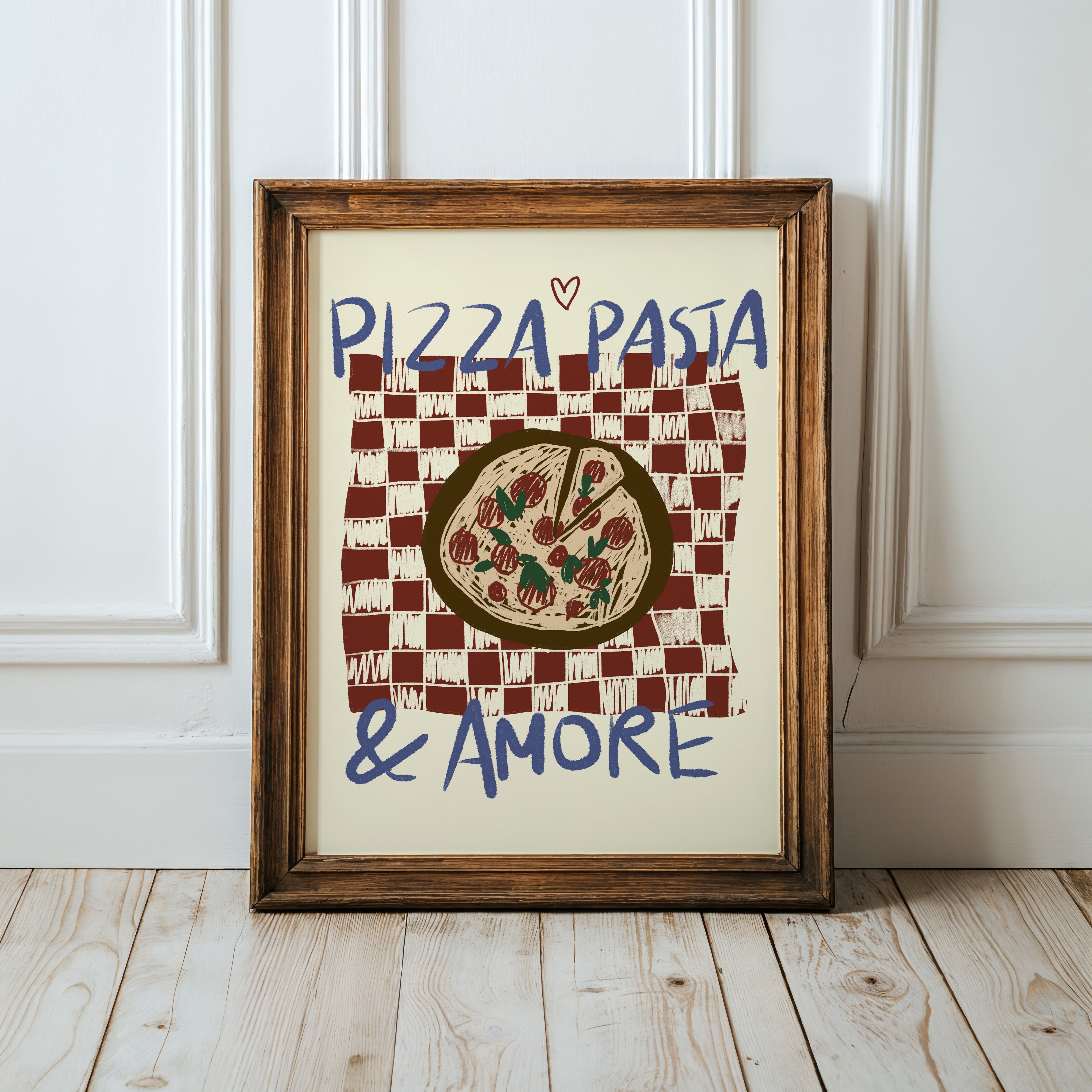 POSTER PIZZA, PASTA & AMORE