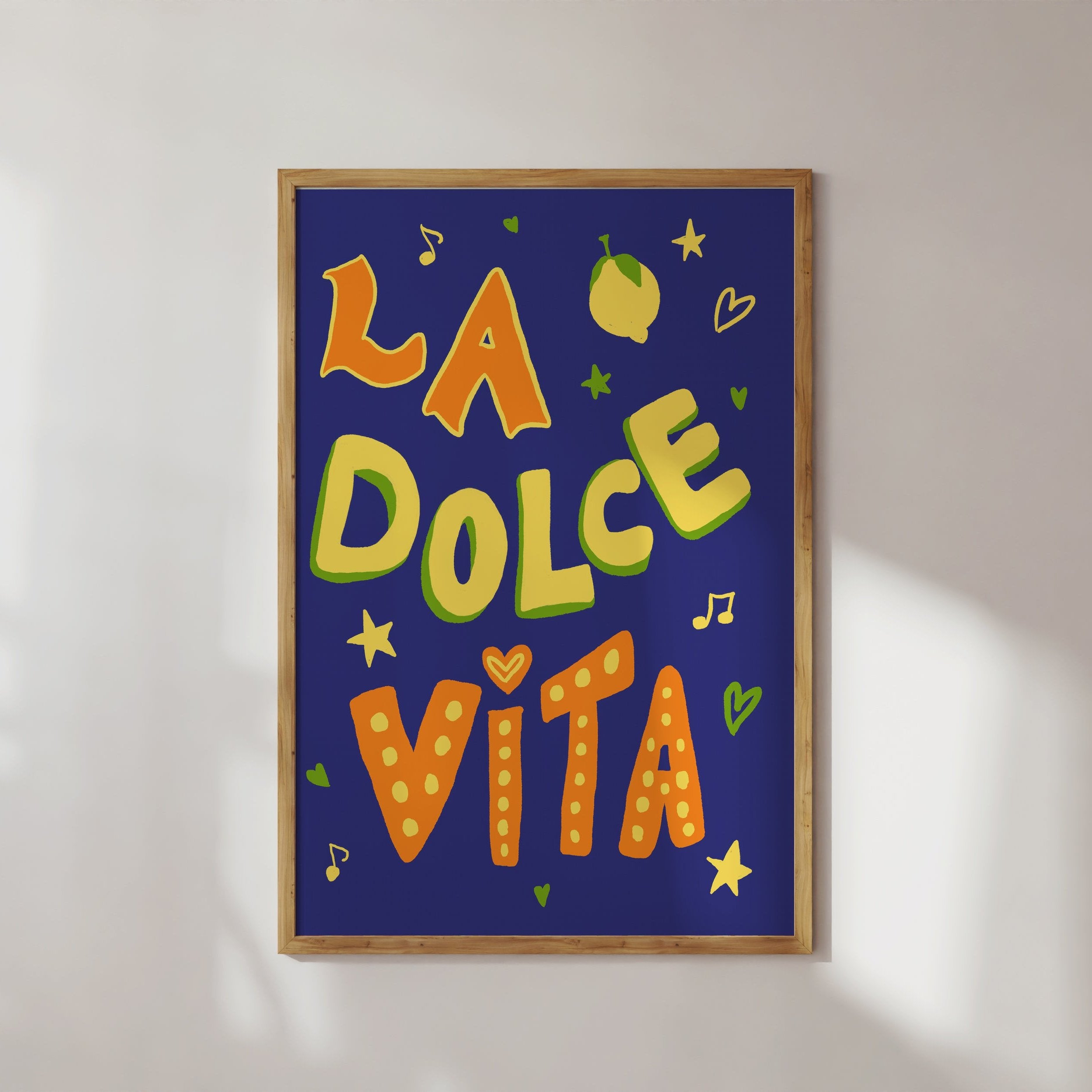 POSTER LA DOLCE VITA BLAU