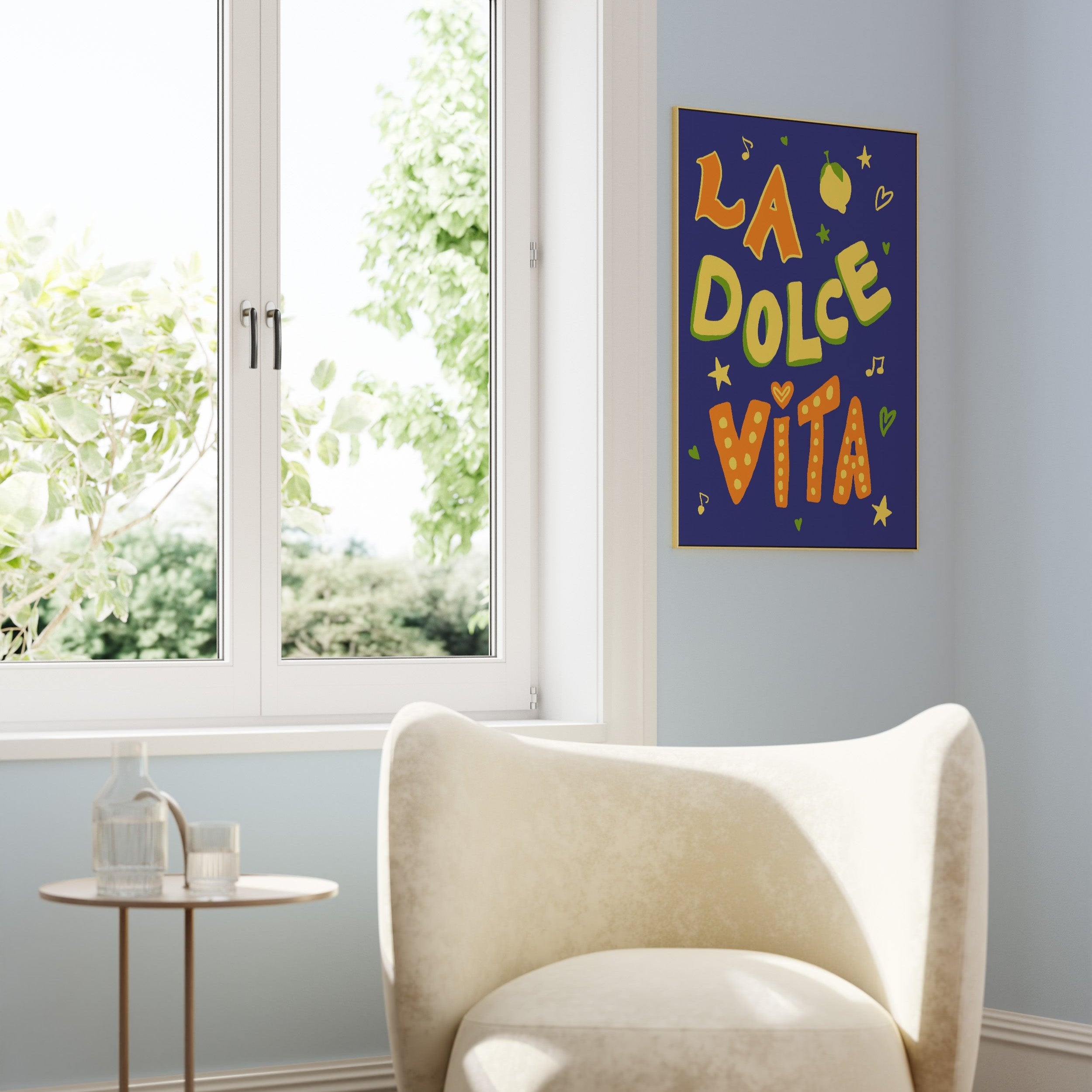 POSTER LA DOLCE VITA BLAU