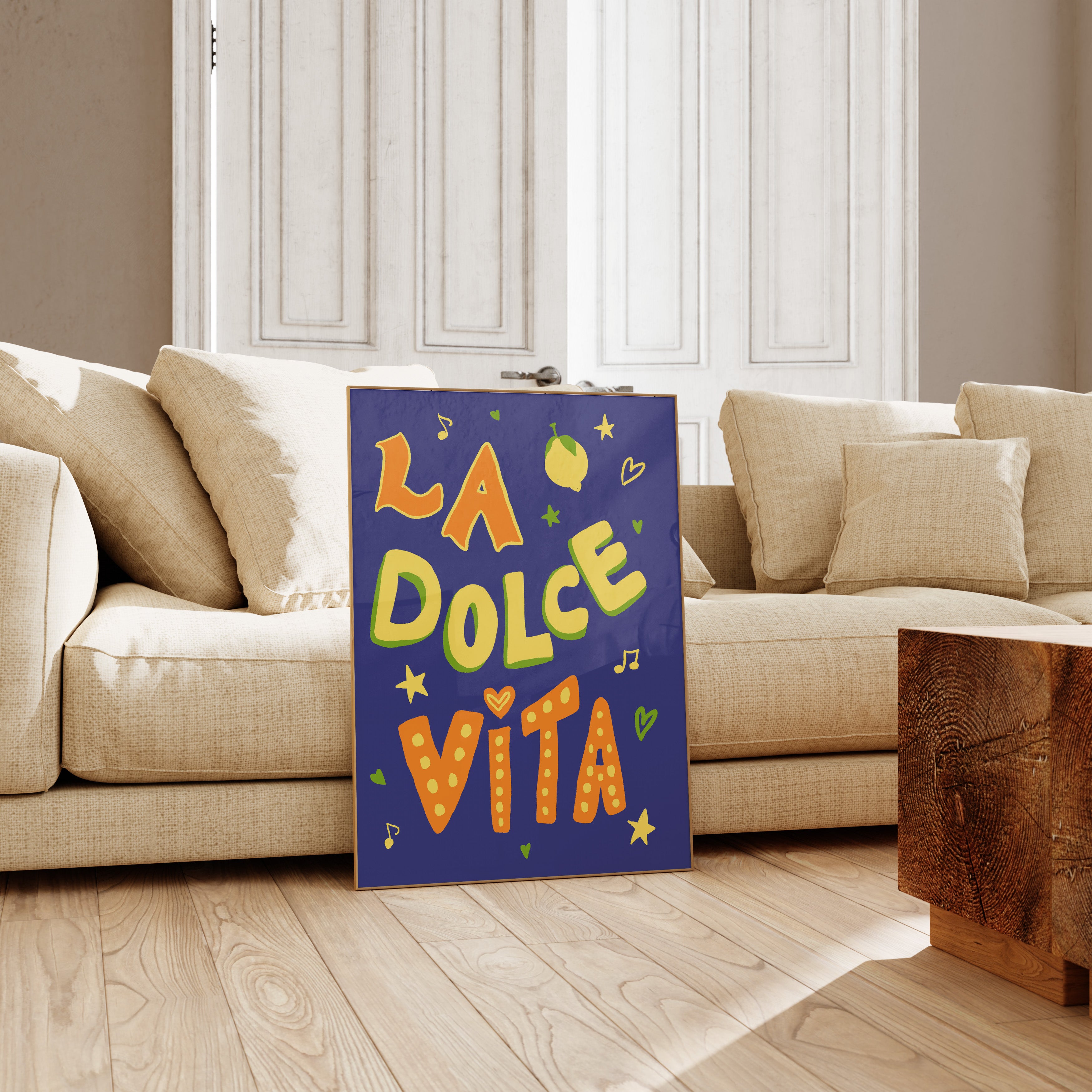 POSTER LA DOLCE VITA BLAU