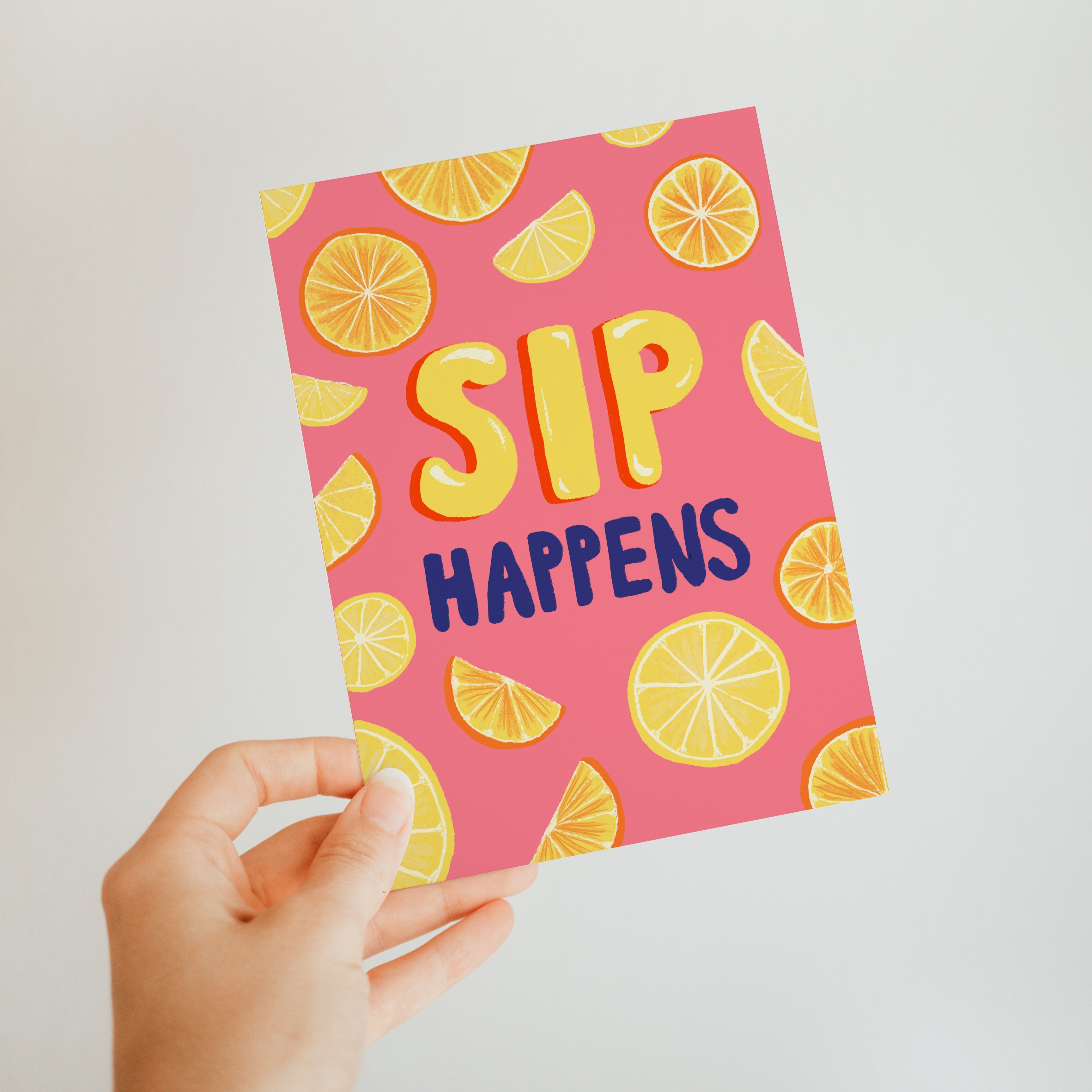 POSTCARD SIP HAPPENS