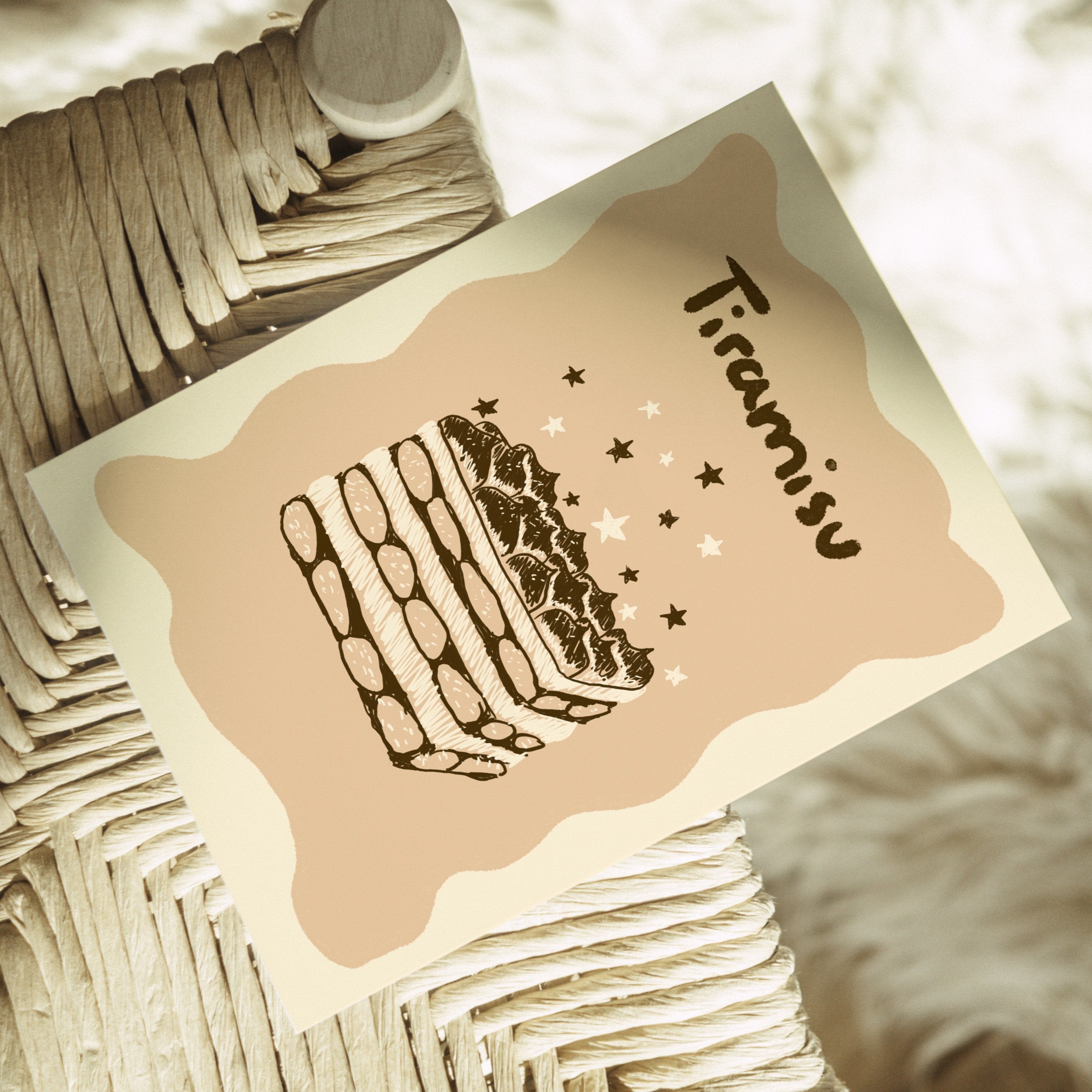 POSTKARTE TIRAMISU