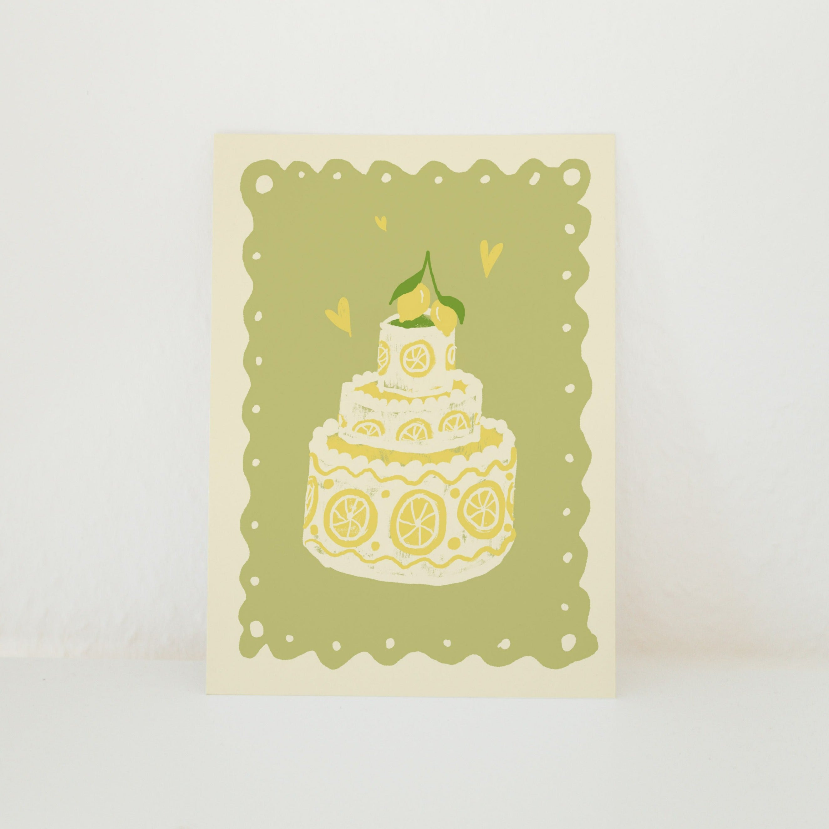 POSTKARTE ZITRONENKUCHEN