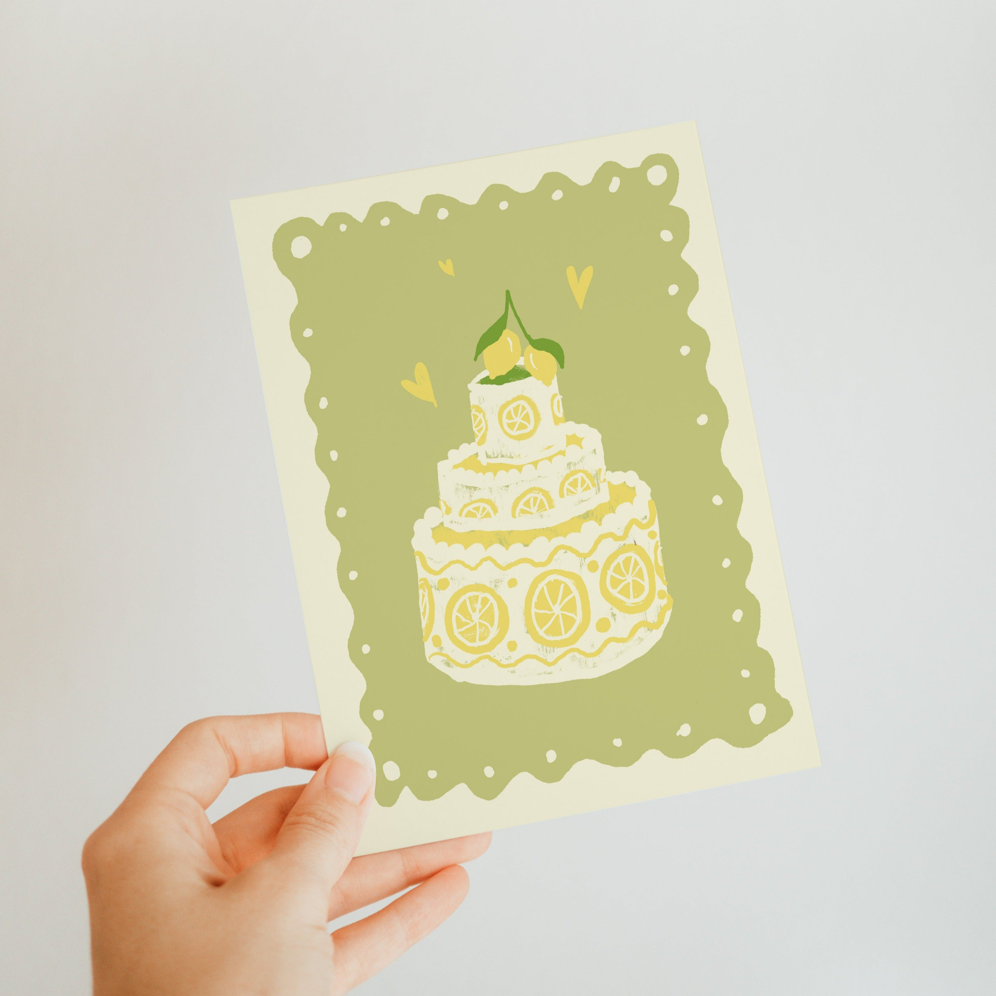 POSTKARTE ZITRONENKUCHEN