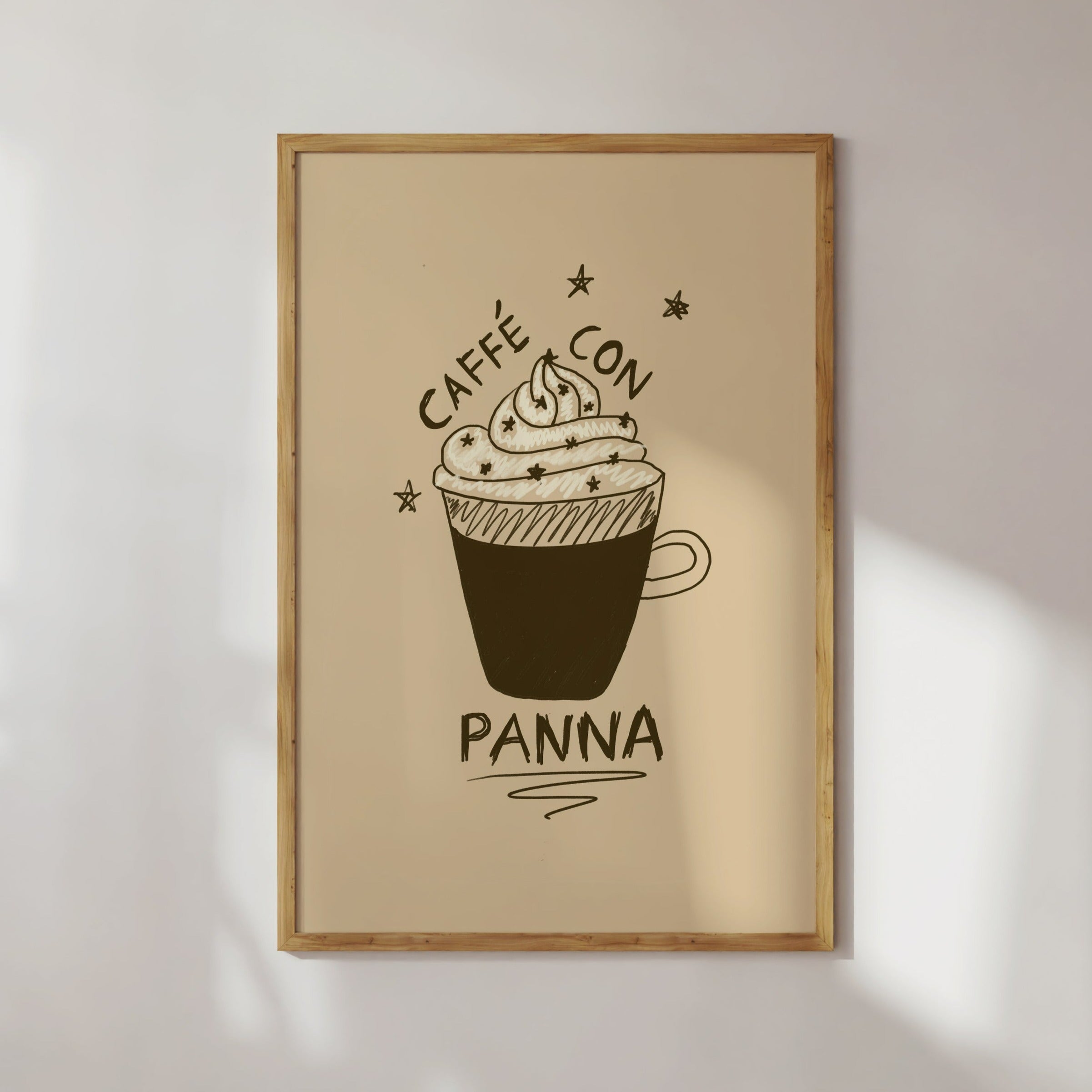 POSTER CAFFÉ CON PANNA