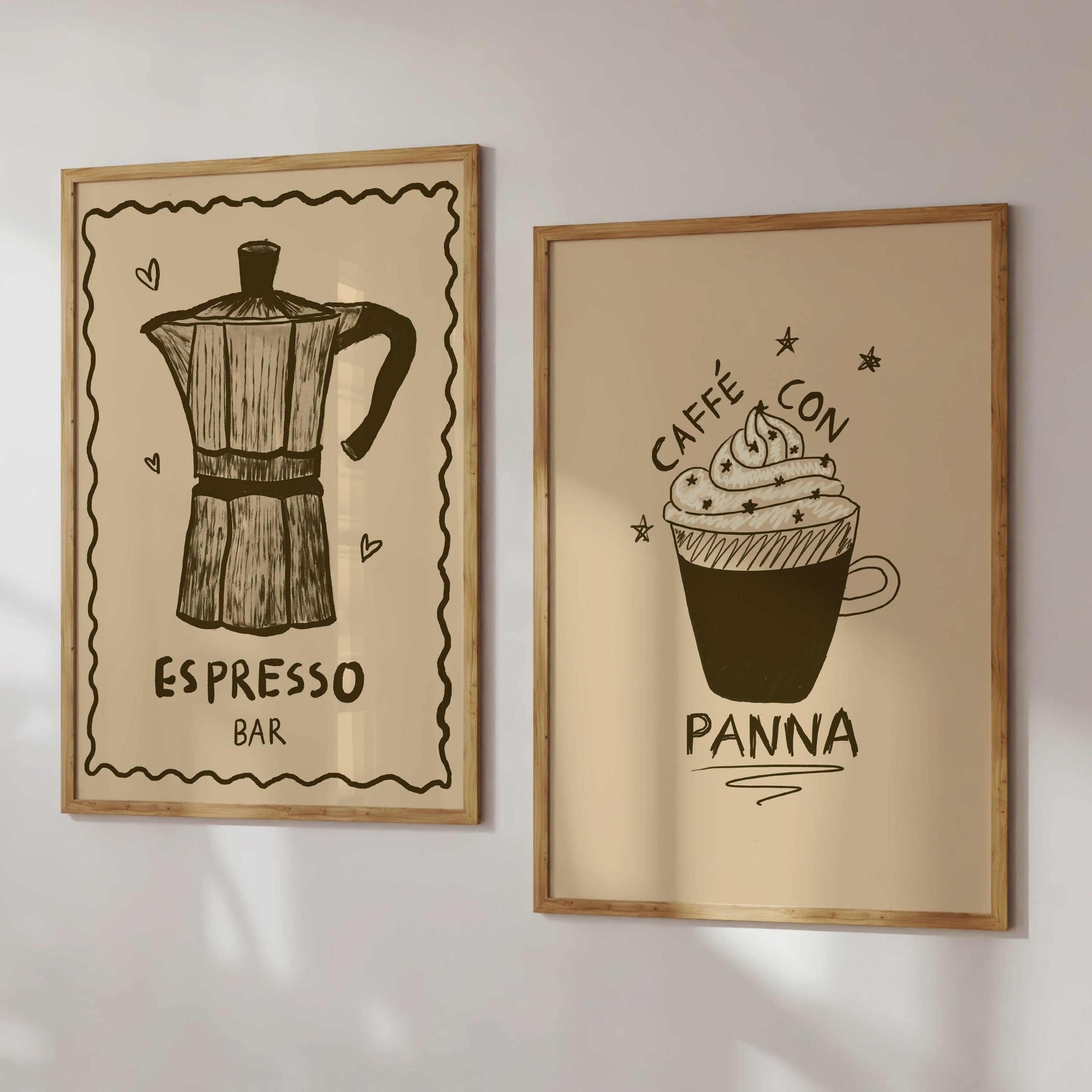 POSTER CAFFÉ CON PANNA