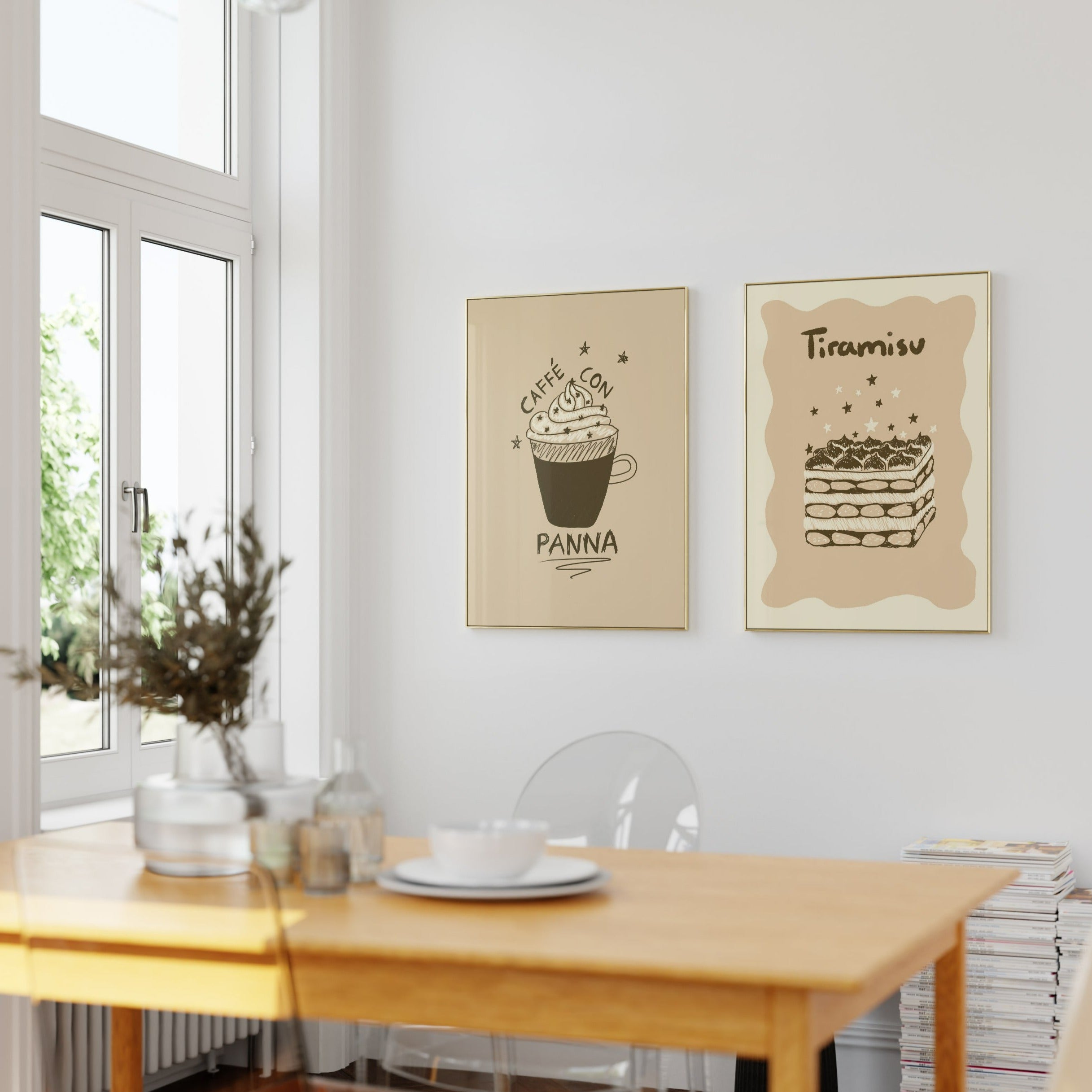 POSTER CAFFÉ CON PANNA