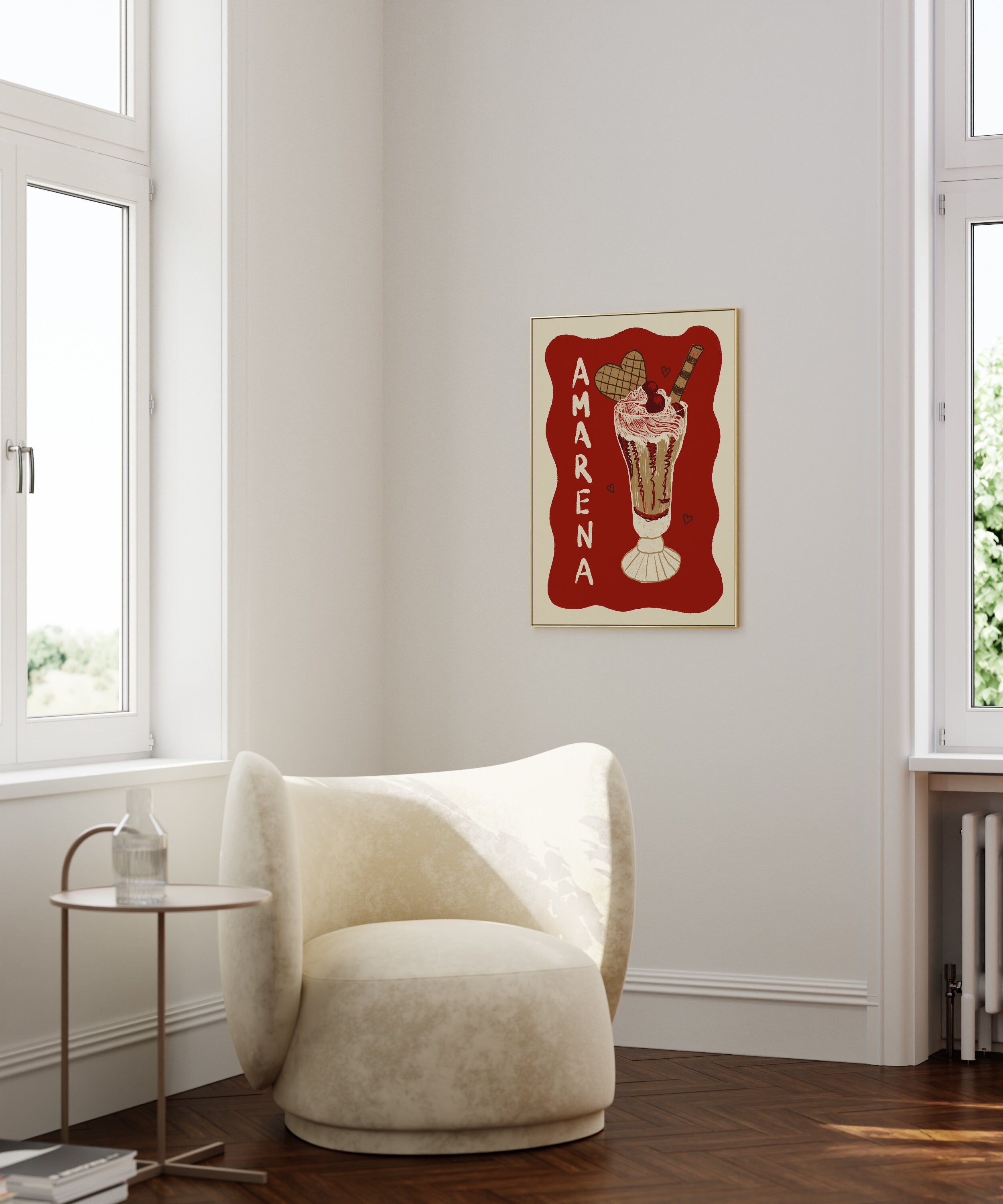 Poster Amarena Eisbecher, Gelato, Eis